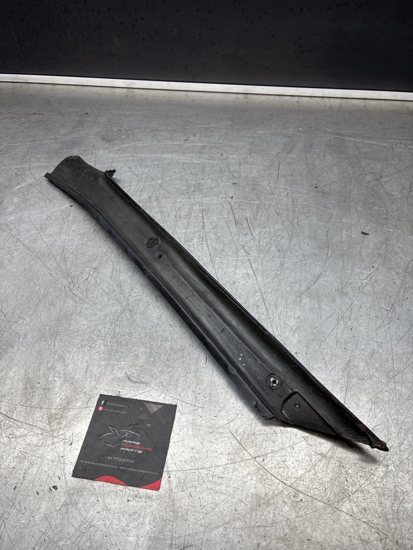 Porsche 944 oval dash black A pillar cover right side, used 94455505400