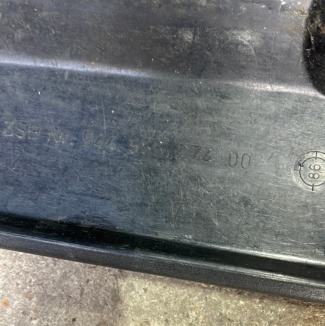 Porsche 944 Front Door Card Carpeted Lower Pocket 94455527300 / 94455527400, used, black