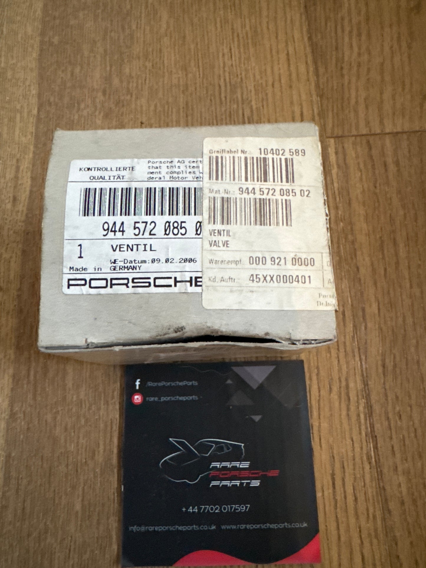 Porsche 924S 944 heater control valve 94457208502