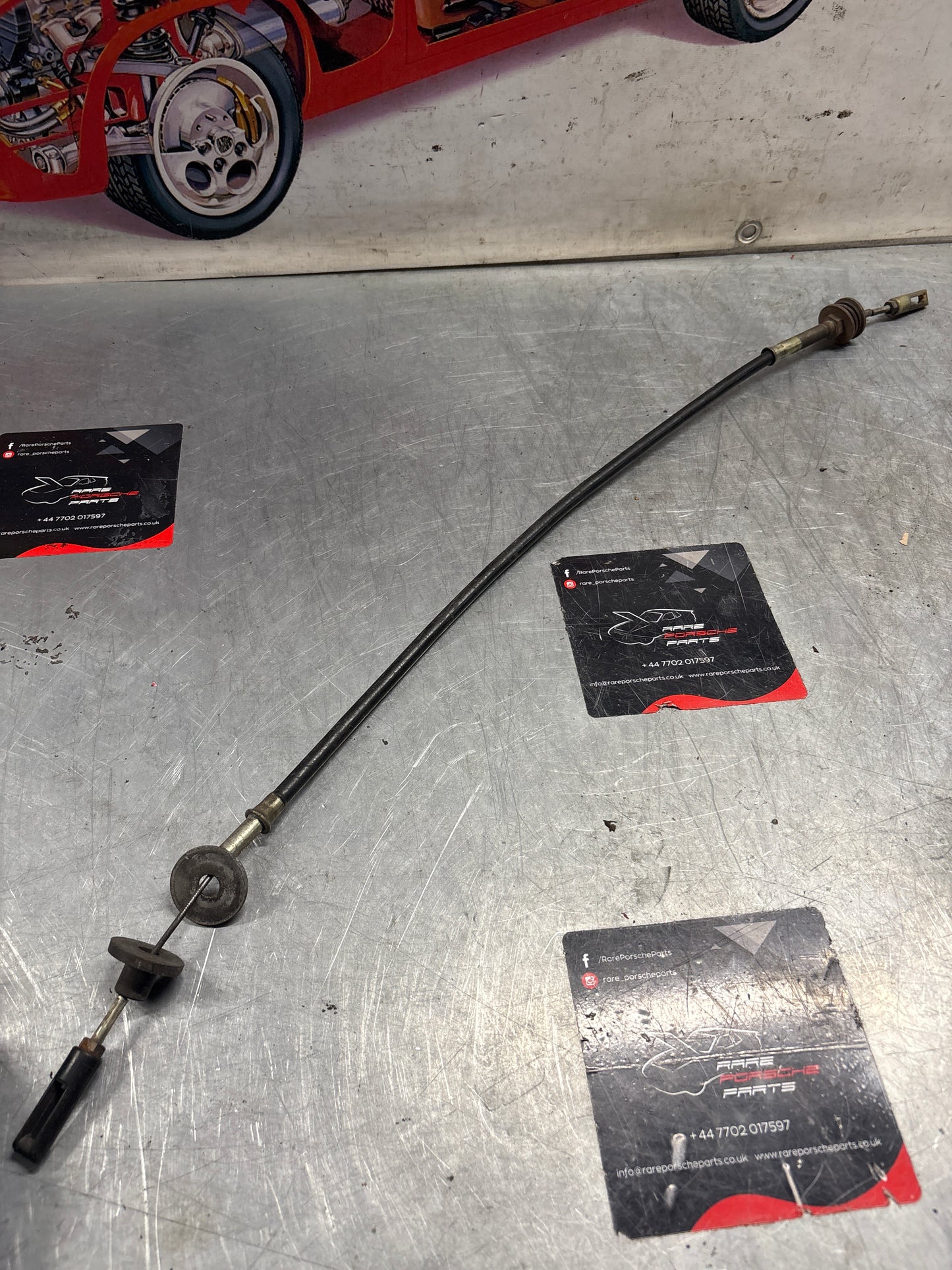 Porsche 924 clutch lever cable, used 478721335A