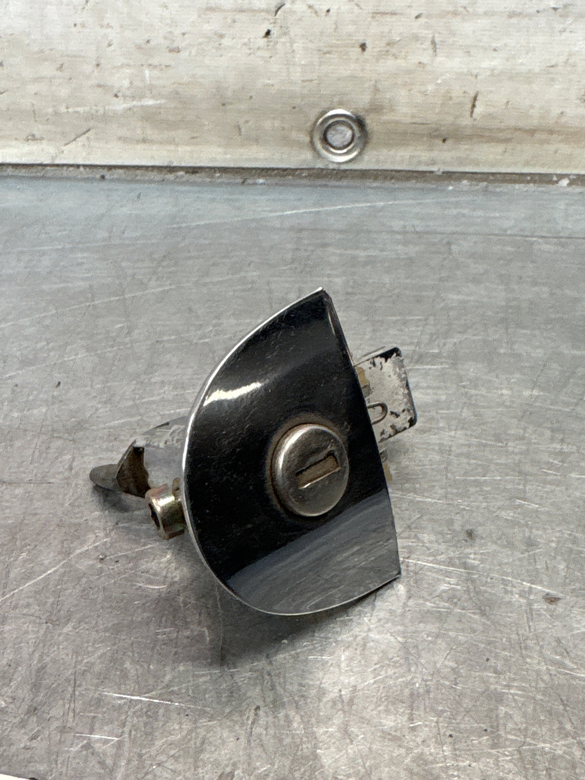 Porsche 914 right door handle, used 91453106210