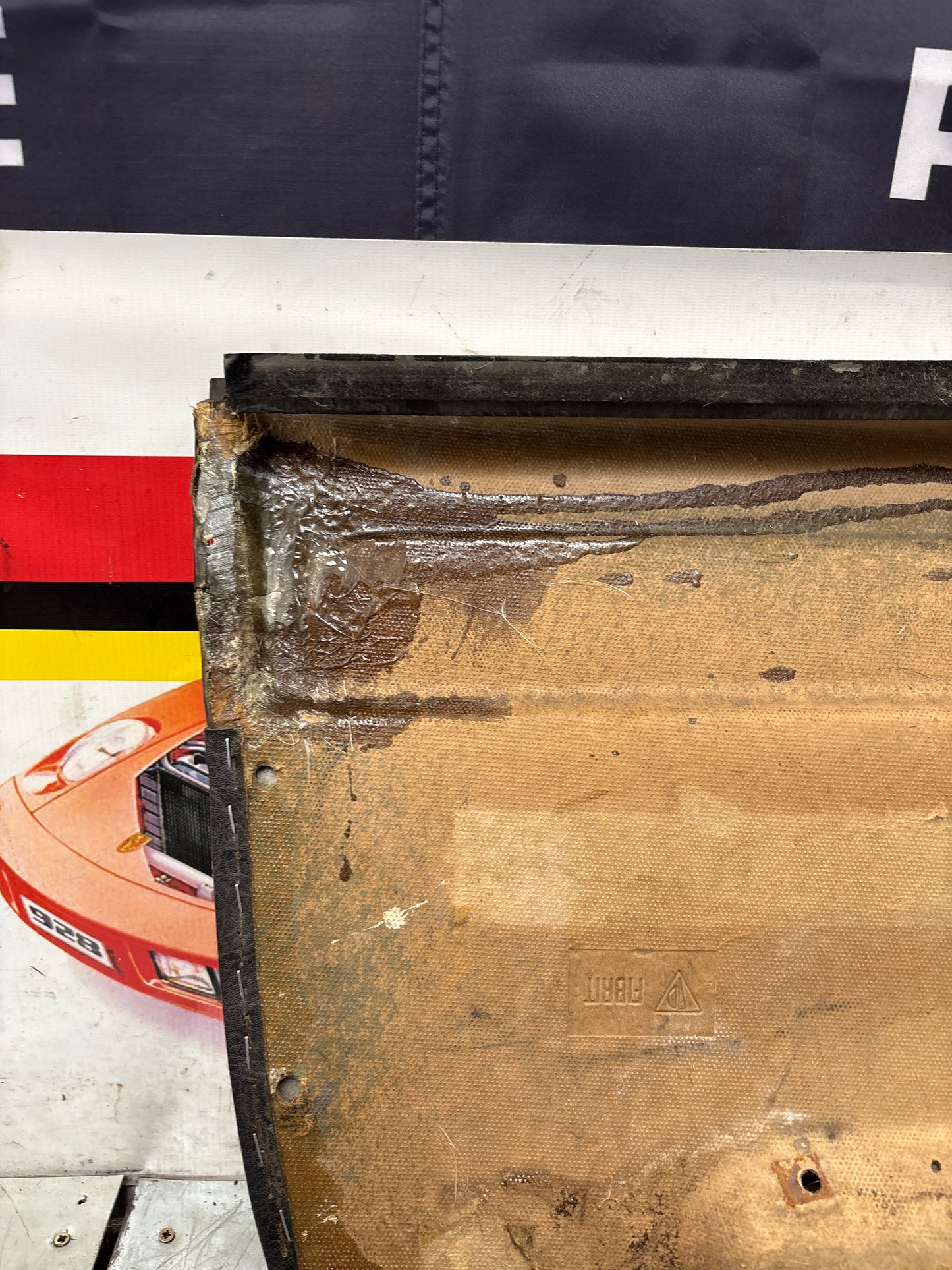 Porsche 924/944 early Porsche scripted door card used good condition right side, LHD, 477867012