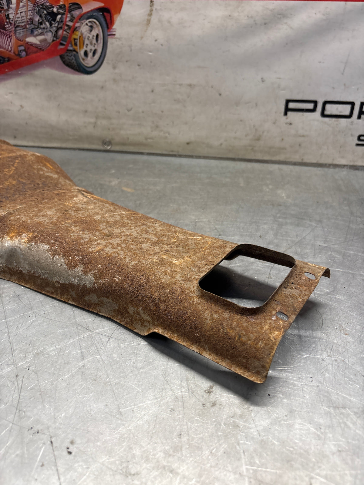 Porsche 928 heat protection plate, later type 92850449101, used