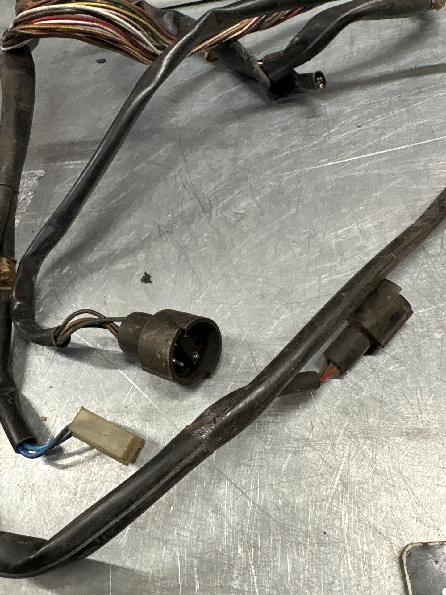 Porsche 944 85.5- door wiring loom/harness, passenger side, mirror cut, used 94461203403
