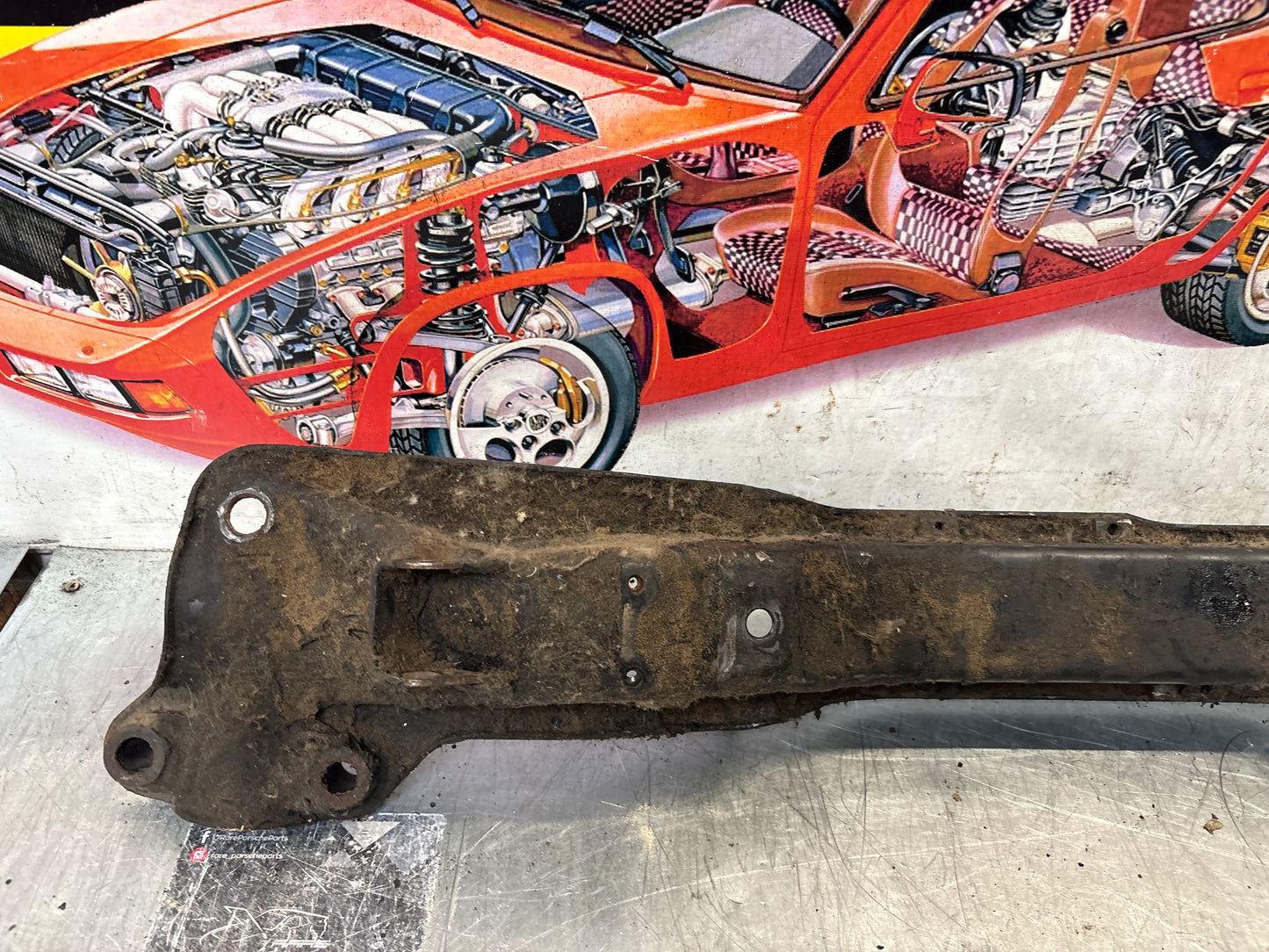 Porsche 928 -82 early engine mount, used 92837501106