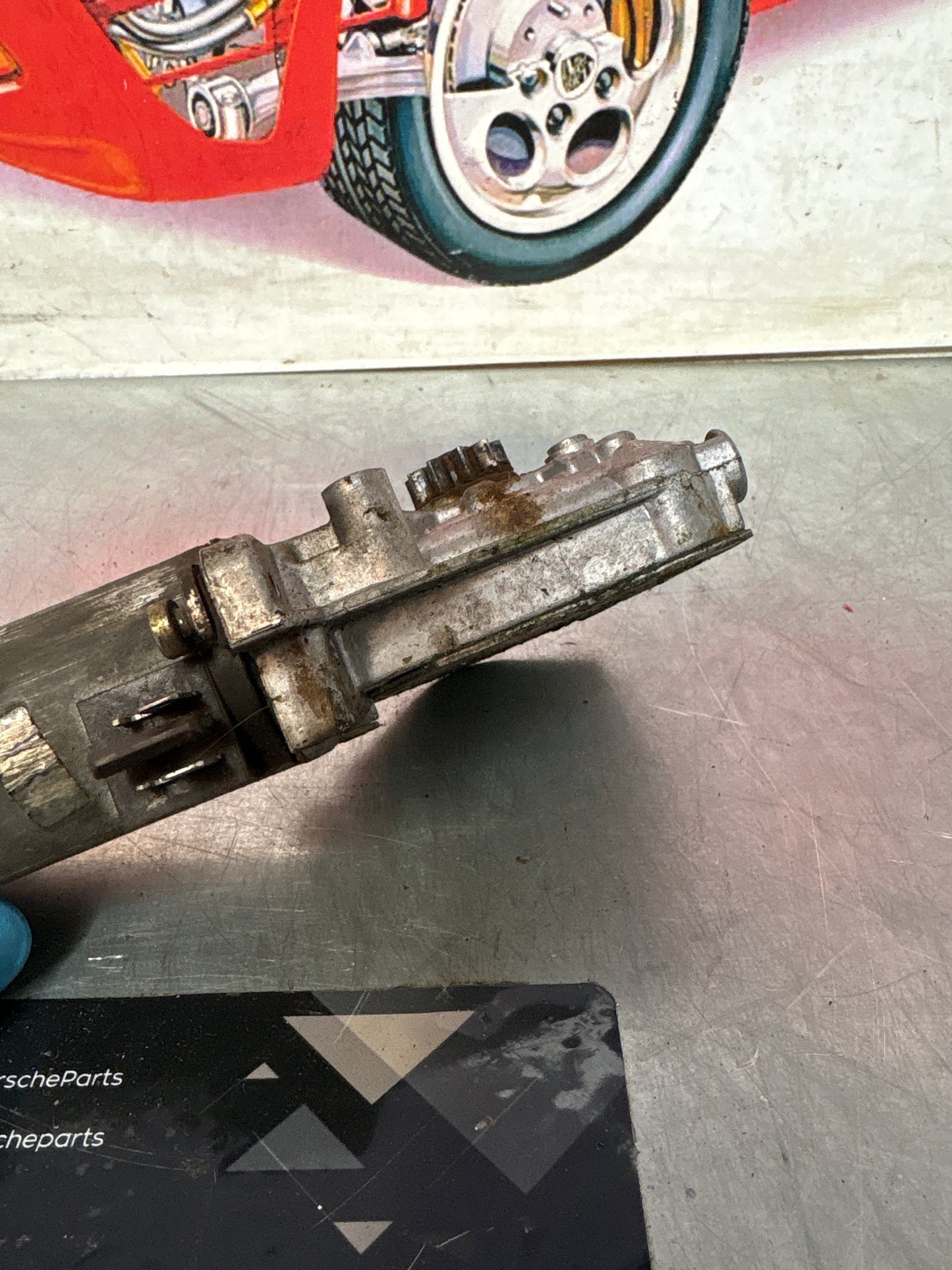 Porsche 911 left window motor, used 0130821026