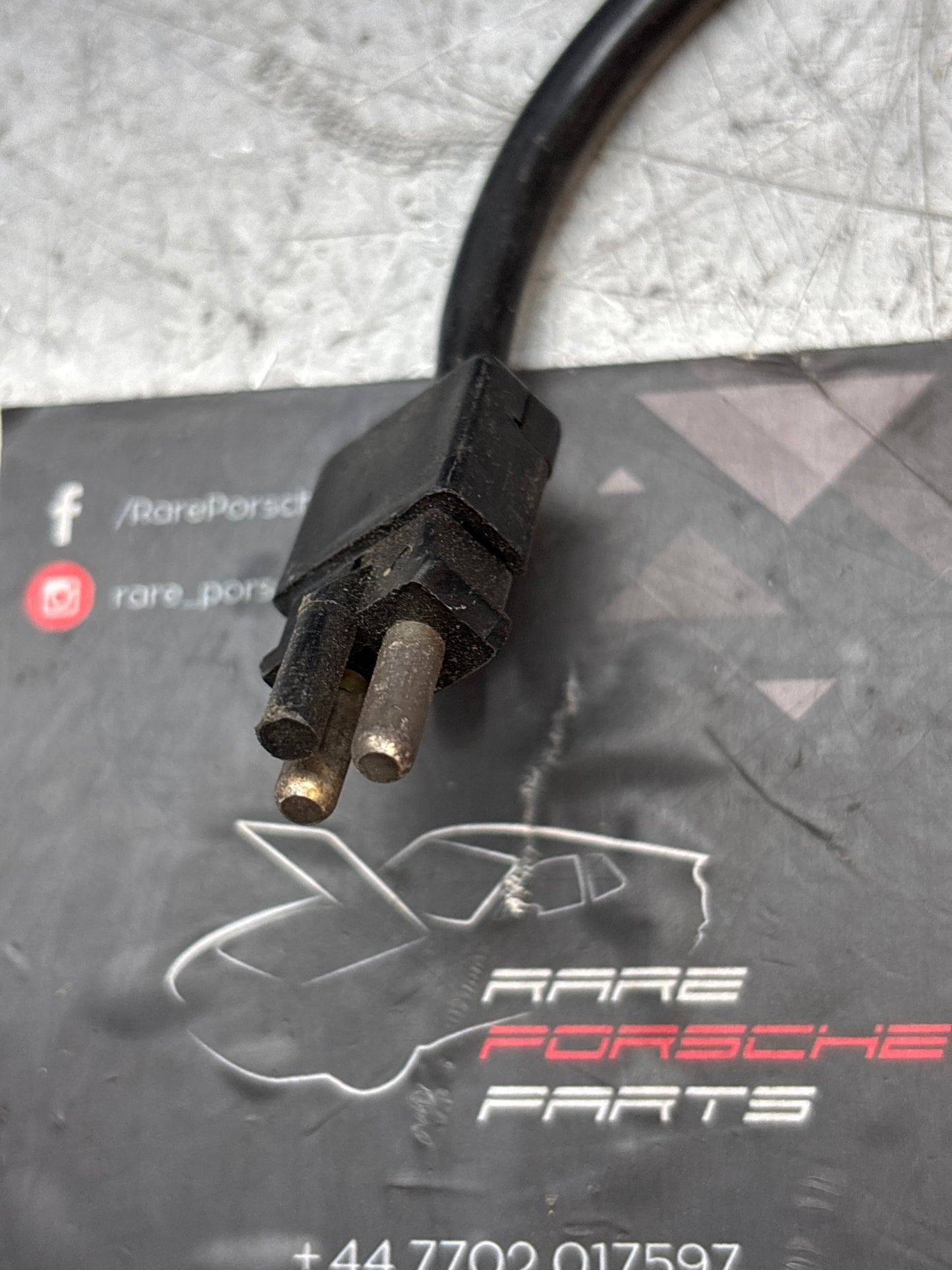 Porsche 924 944 seat belt anchor clasp retainer, with wire for console light 92880318311 used