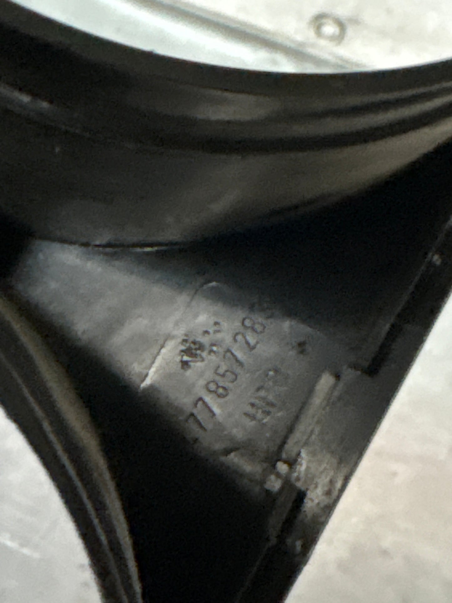 Porsche 924 early dash binnacle dial panel speedo surround 477857283 black, without hole used, for spares or repair