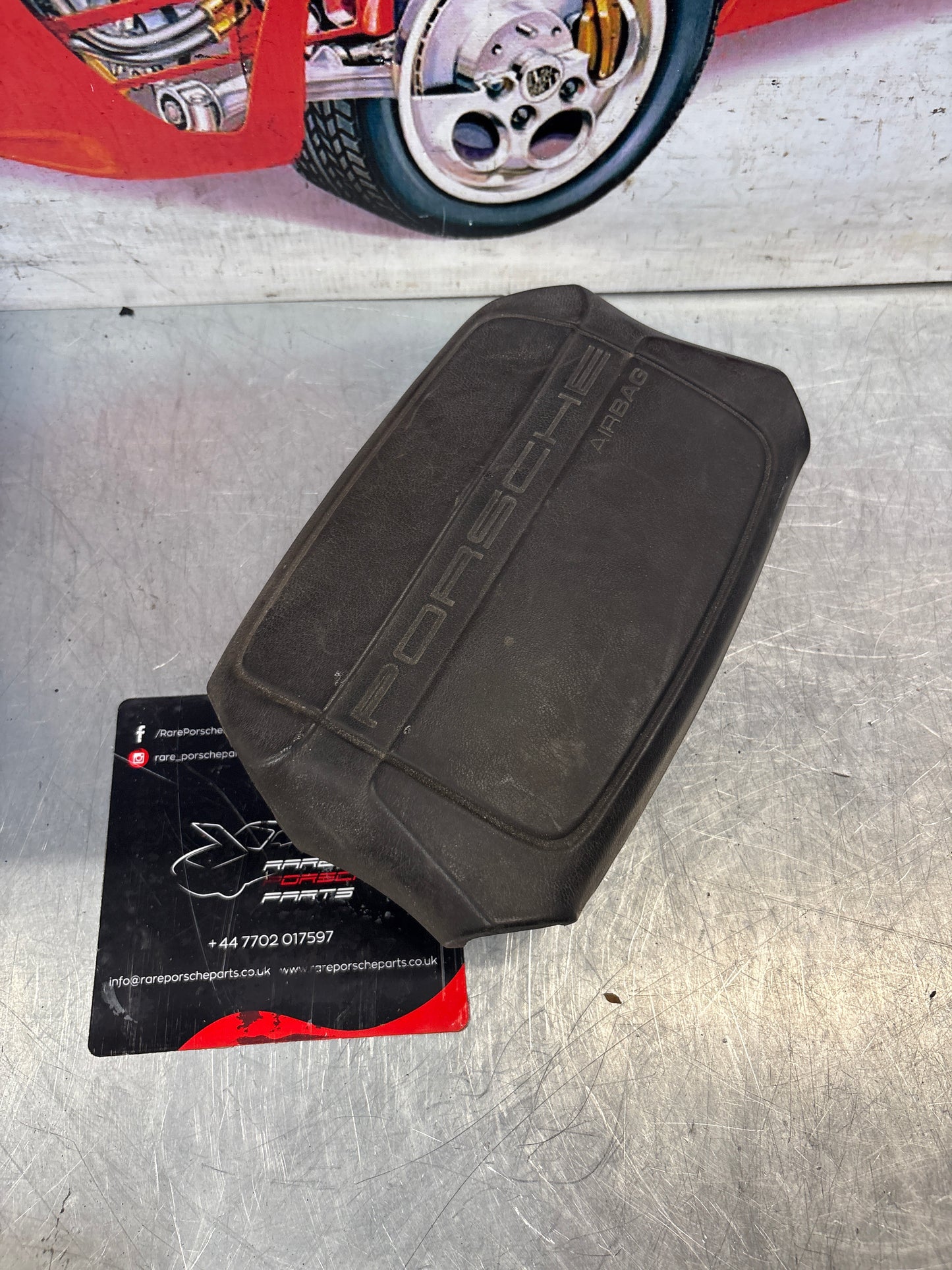 Porsche 911 964 Turbo driver airbag, black, used 94480305503