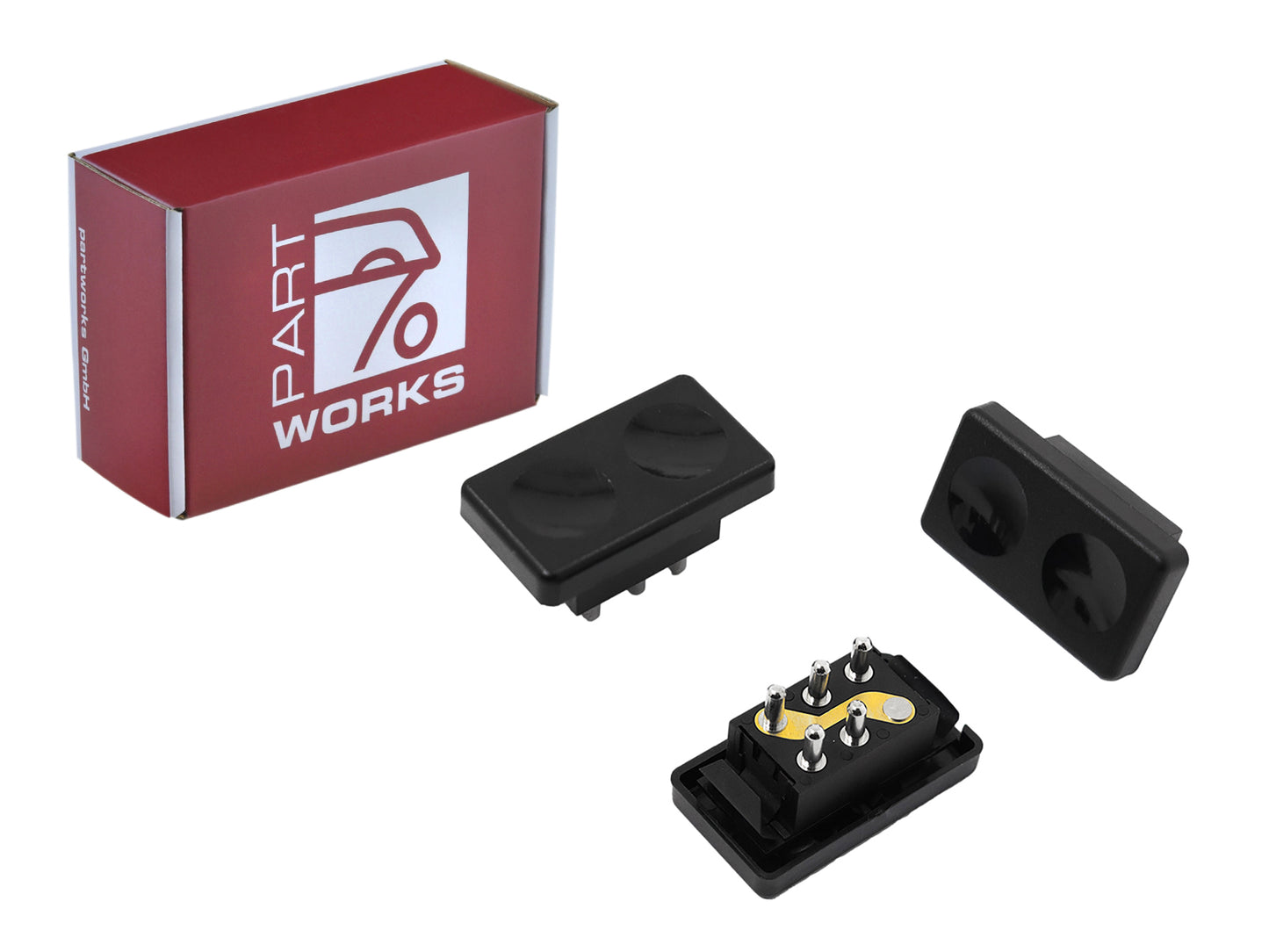 3x power window switch for Porsche 924 944 -'85 BLACK 477959622