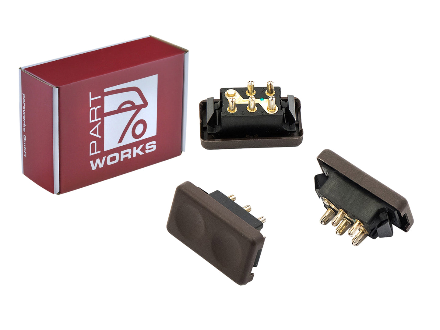 3x interruttori alzacristalli elettrici per Porsche 924 944 -'85 MARRONE