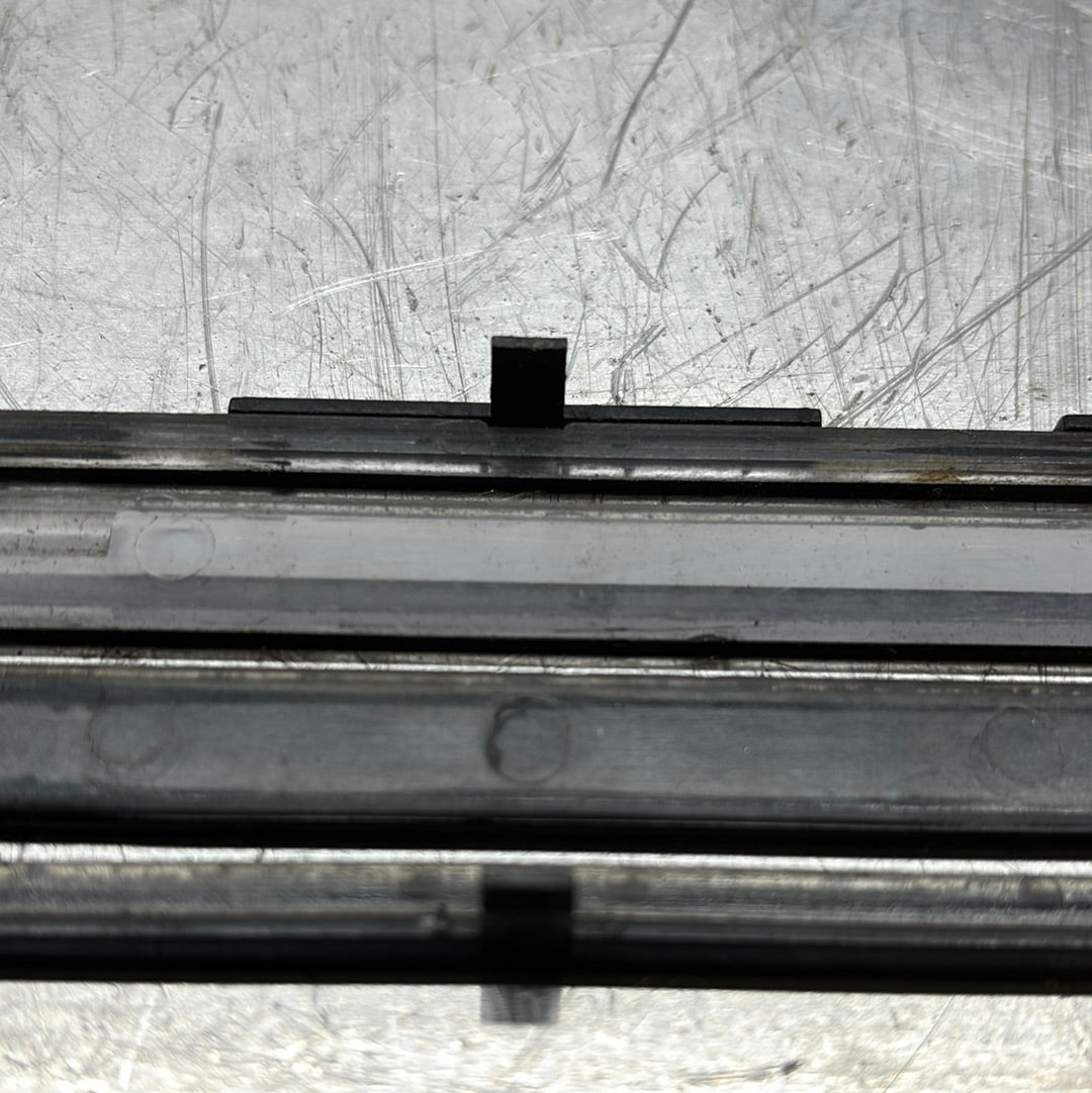 Porsche 924 early Heater control fascia panel, used, missing clips 477819043B