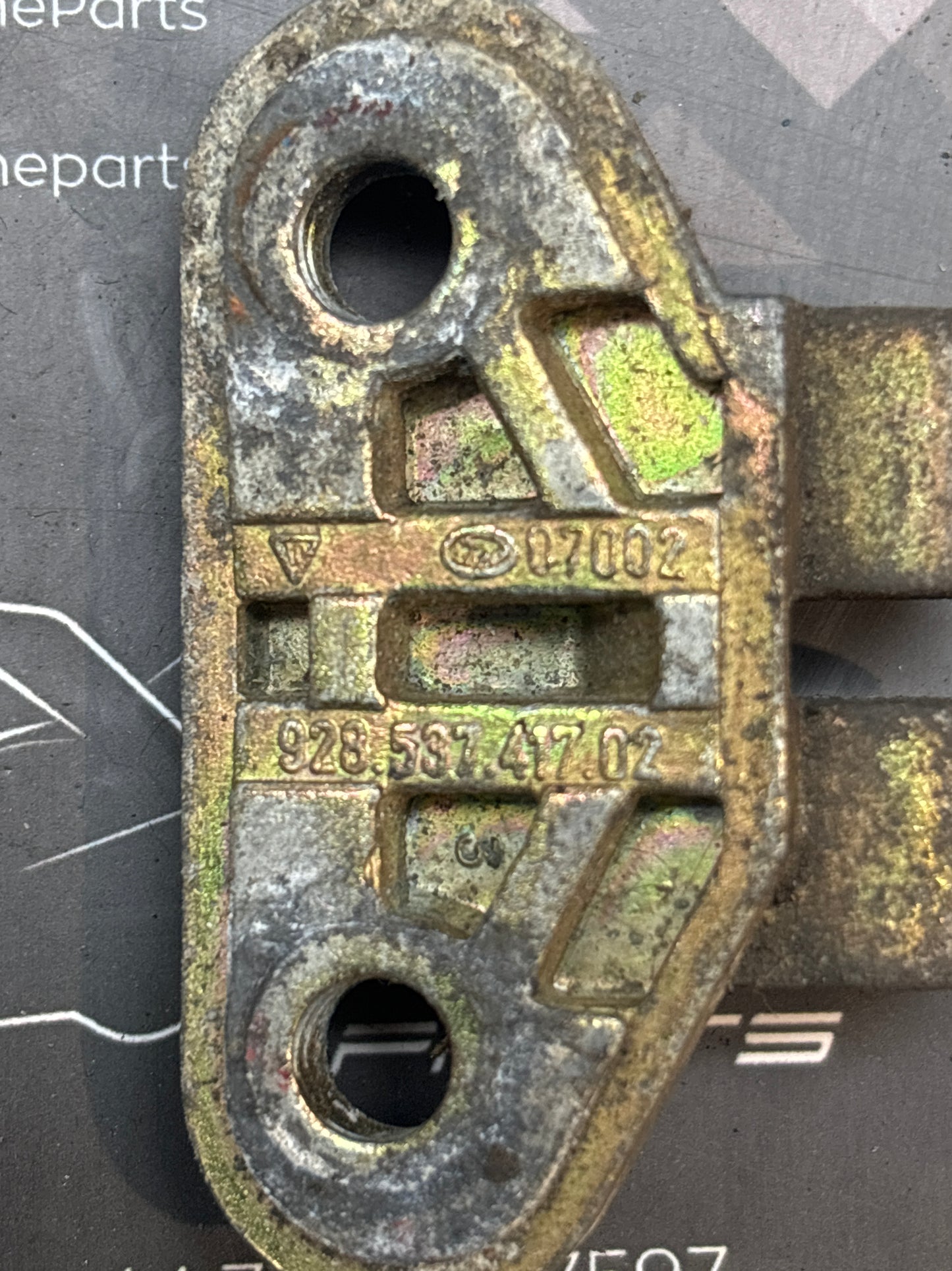 Porsche 924 944 928 door stop check strap bracket left 92853741702 used