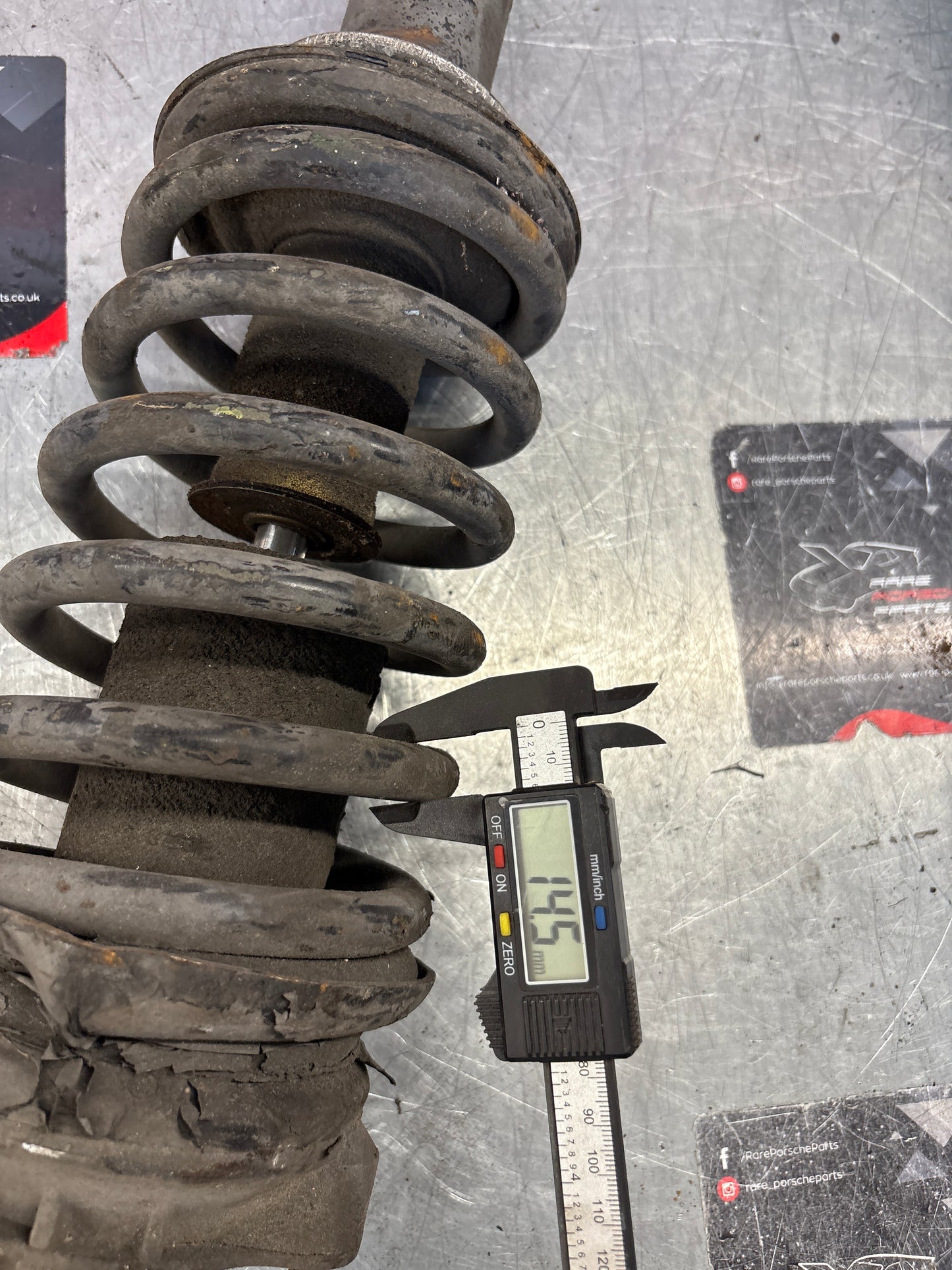 Porsche 928 front shock absorber, used 92834305504