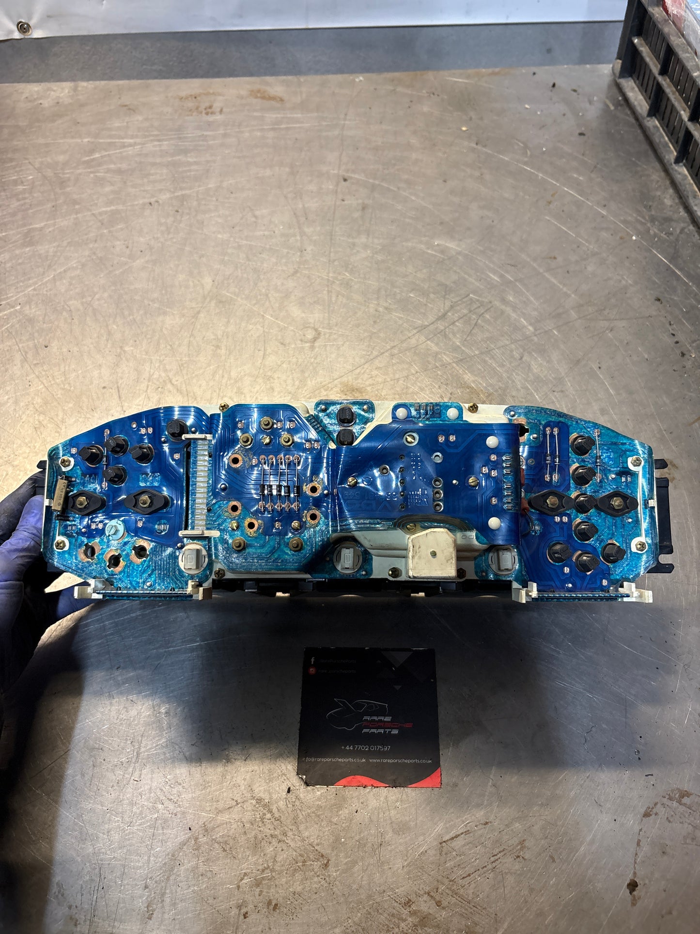 Porsche 944 Turbo dash clock binnacle pod speedometer, 95164131118 used 222249 Km