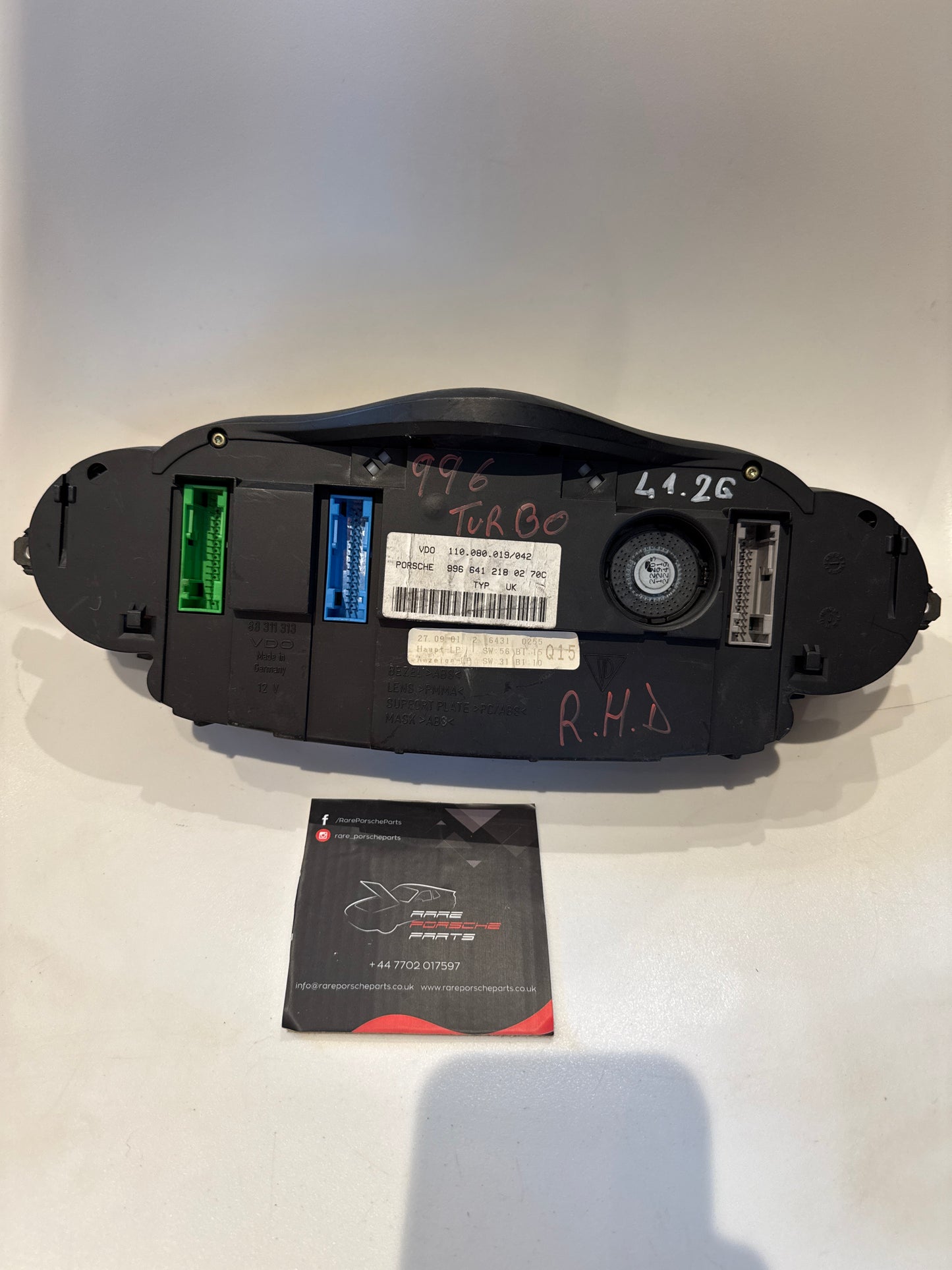 Porsche Boxster 996 Instrument Cluster, unknown mileage 9966412180270C used