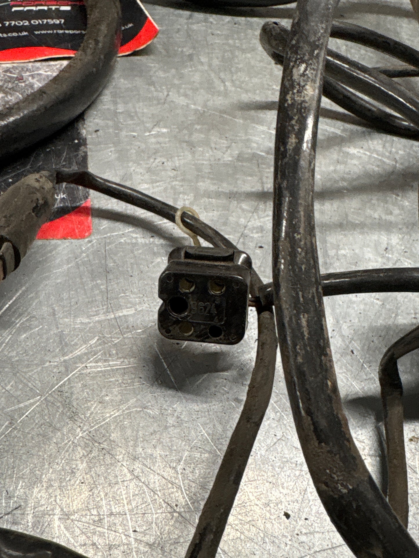 Porsche 928 S interior wiring harness, loom, rear section, from a LHD car, used 92861200424
