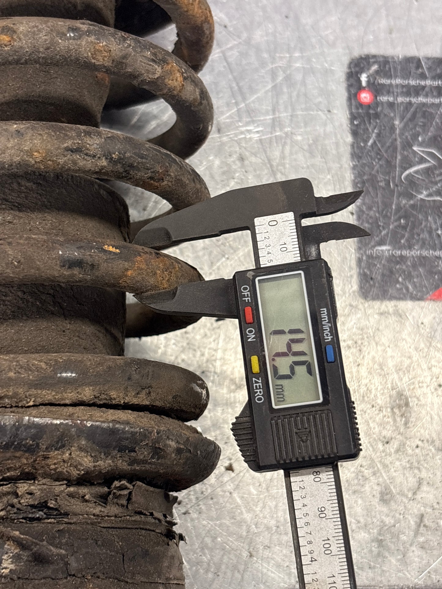 Porsche 928 front shock absorber, used 92834305504