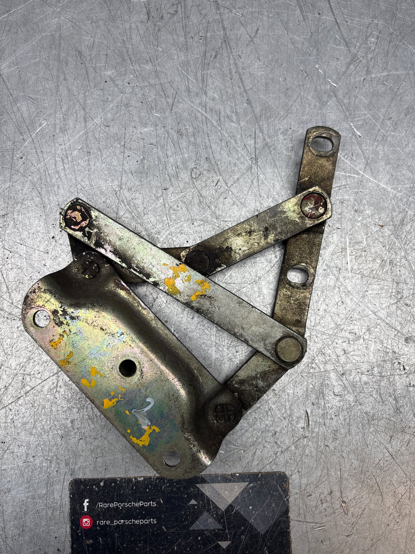 Porsche 928 left hand side bonnet hinge, used 92851104104