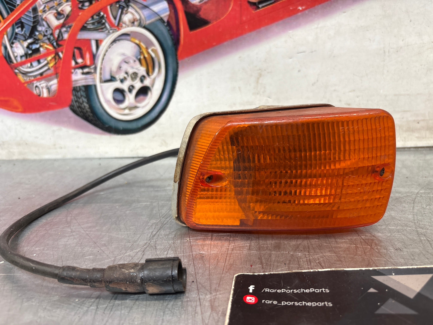 Porsche 928 right turn signal lamp, used 0311315022