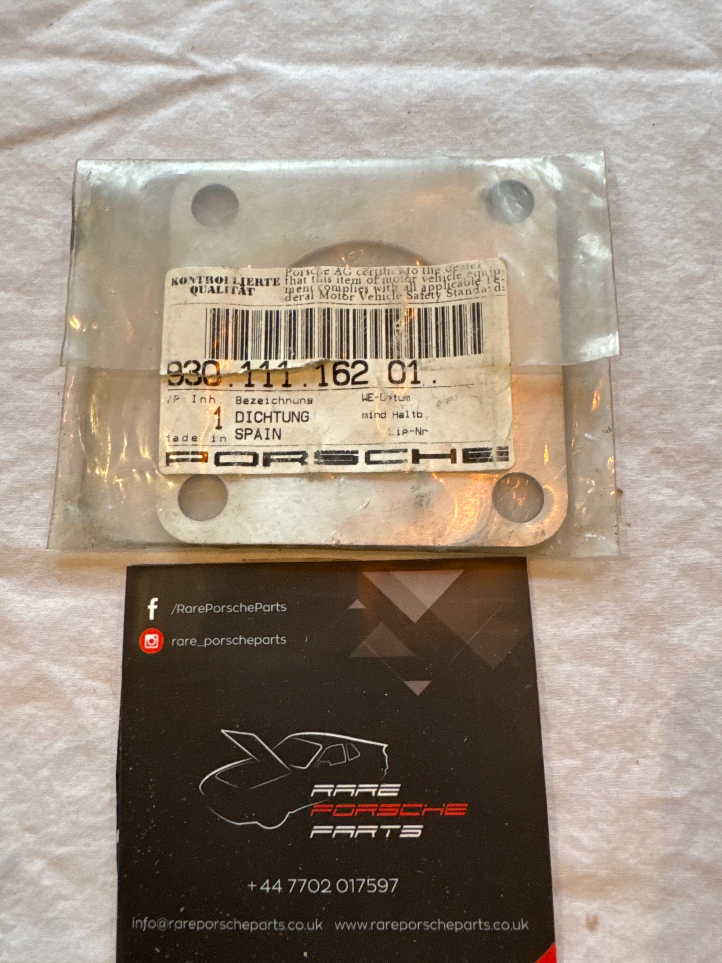 Porsche gasket 93011116201 NOS