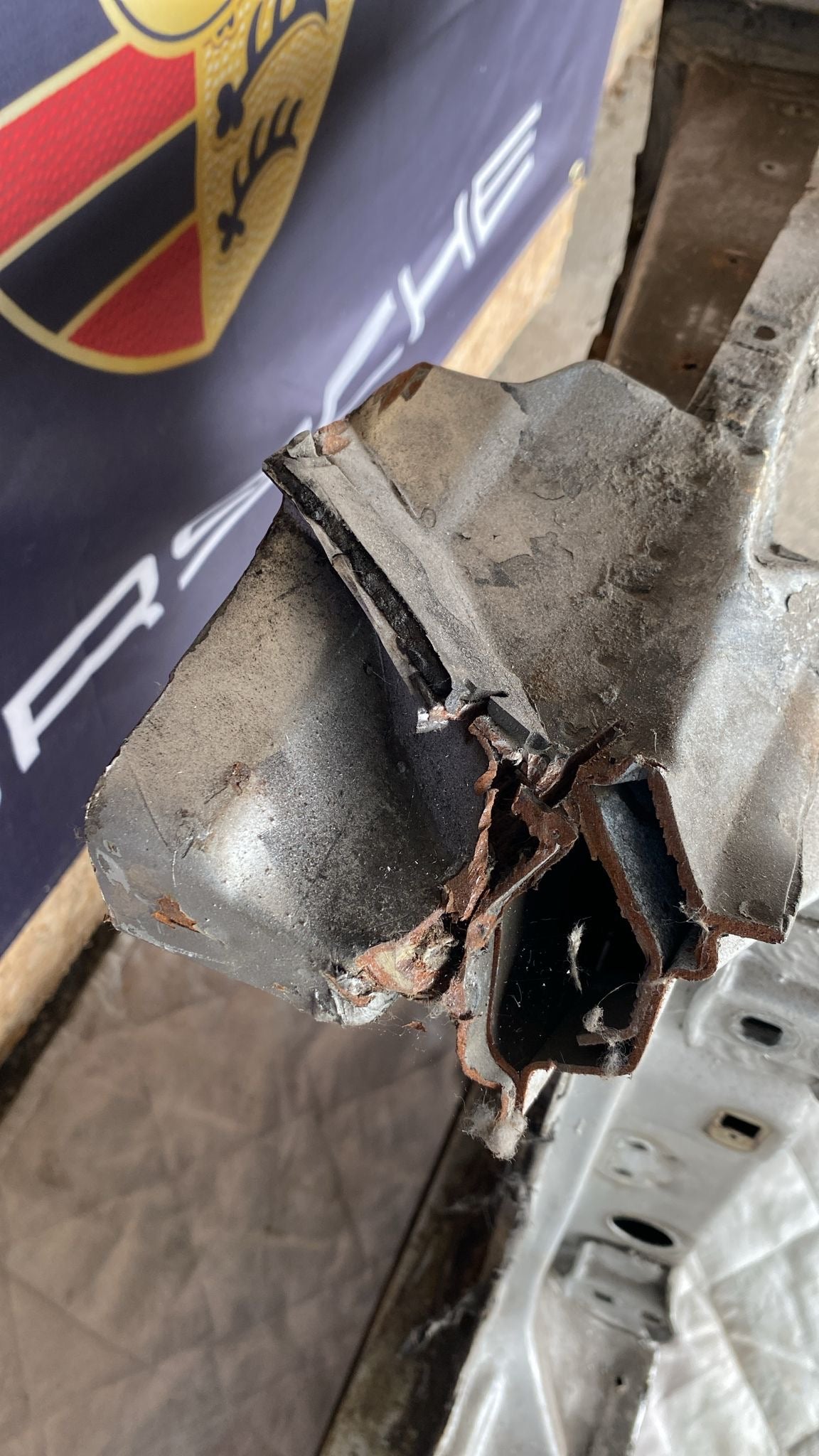 Porsche 924 Right Sill section, 477809848B cut