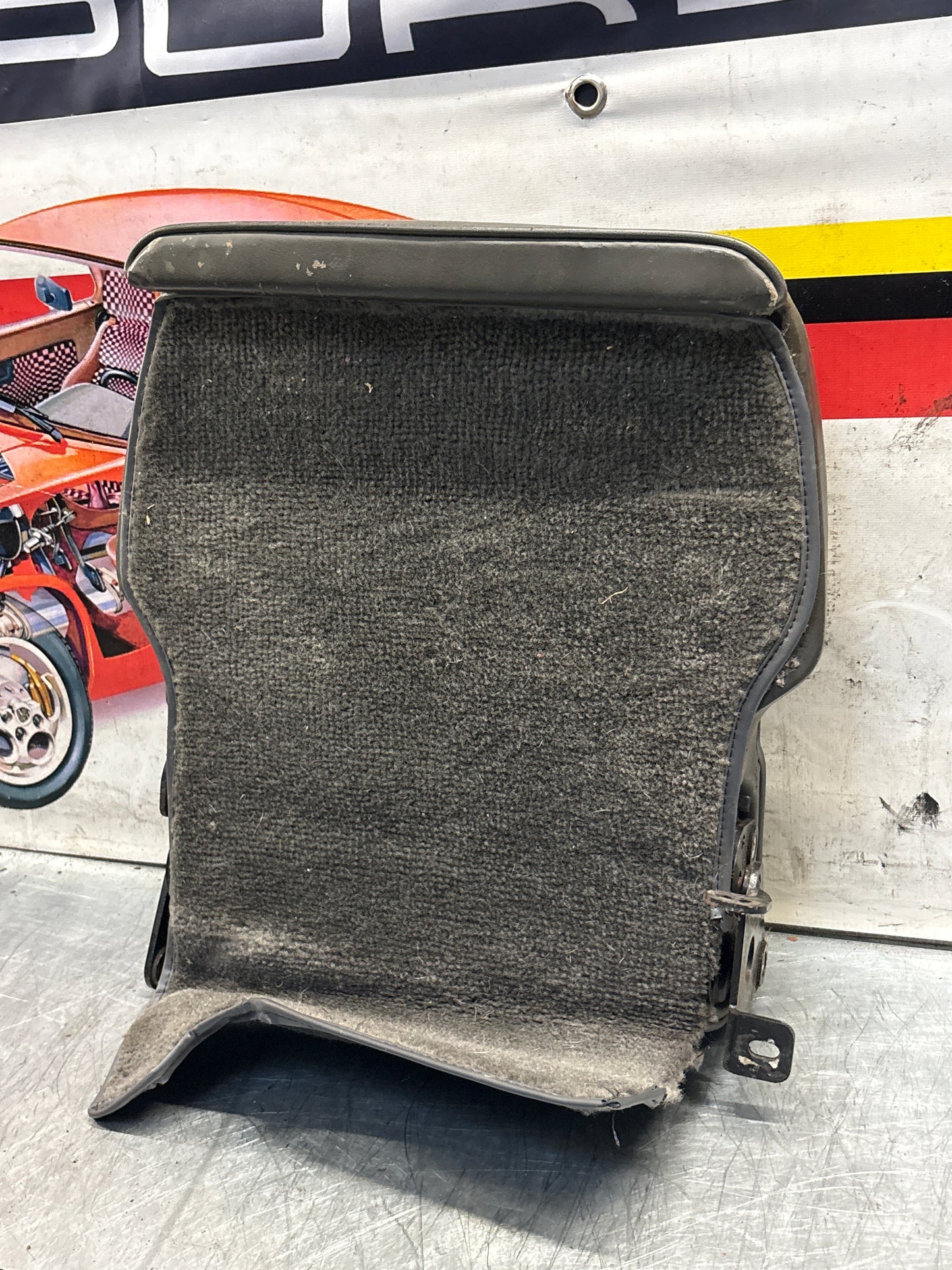 Porsche 928 rear seat backrest, greyish green, used 92852203752