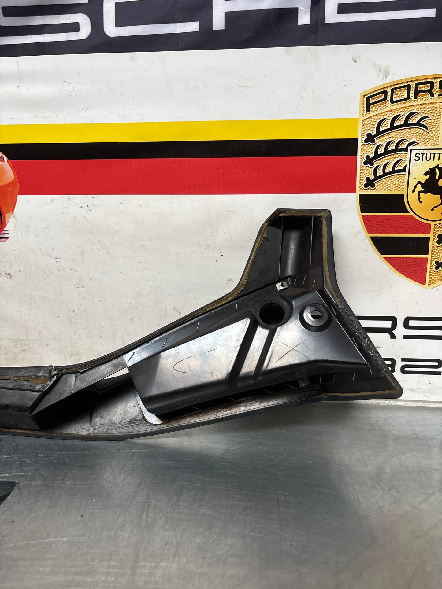 Porsche 928 marine blue door armrest, right, off side, 92855510203, used