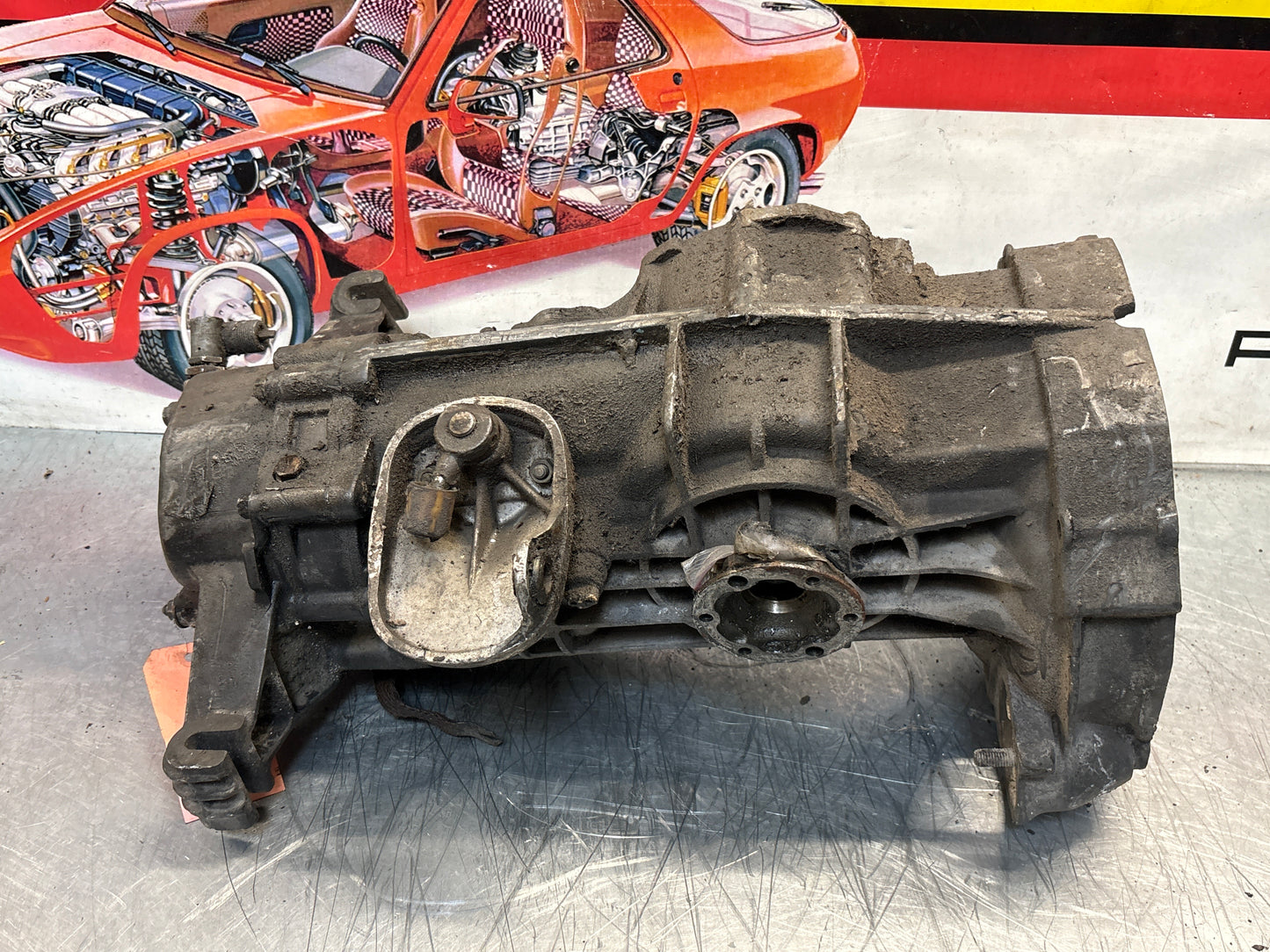 Porsche 914 transmission, used, for spares or repair unknown condition, code is not visible
