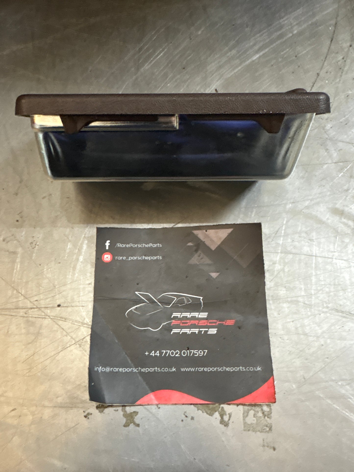Porsche 924/944 brown ashtray, 94455230500, refurbished
