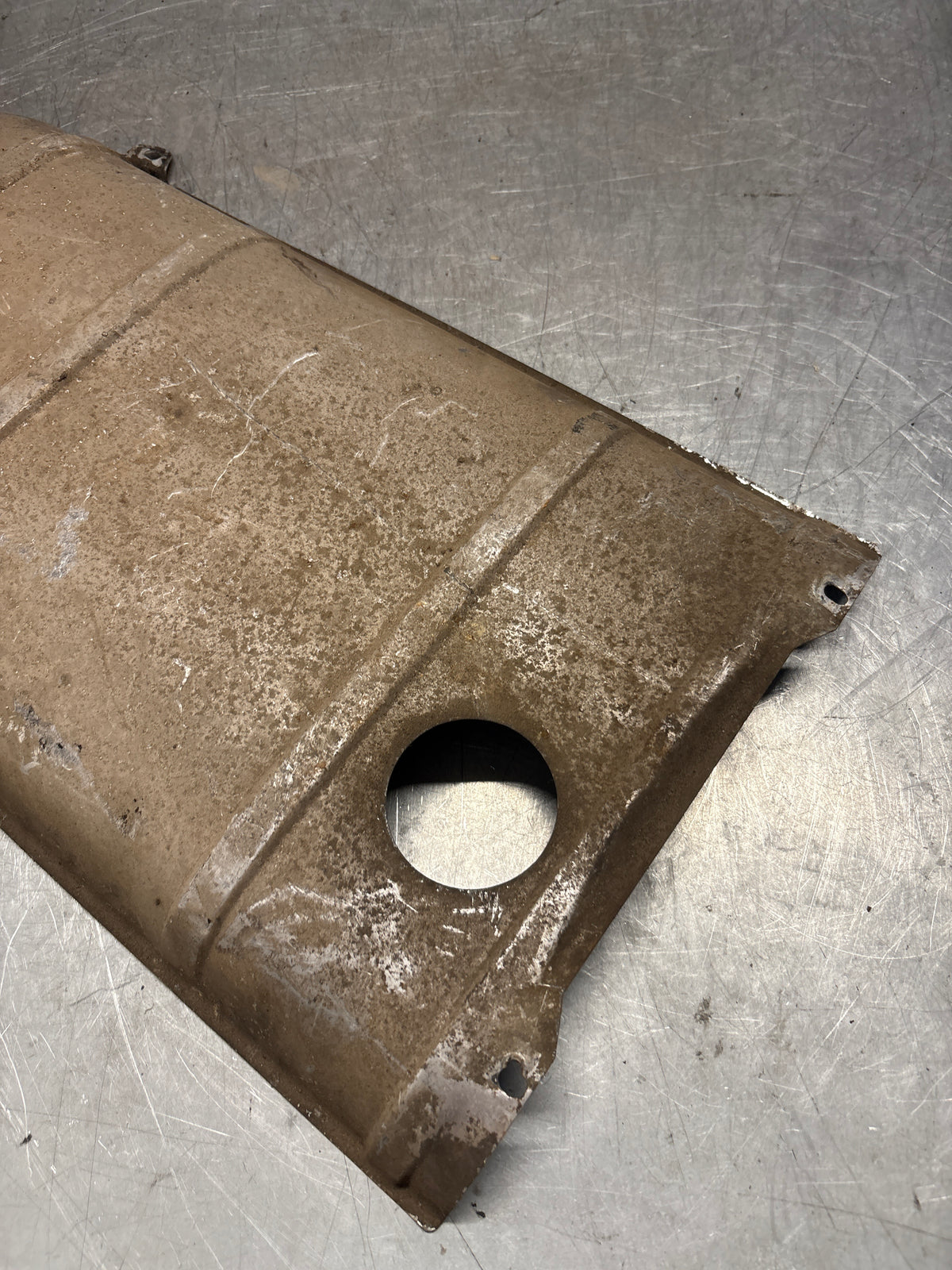 Porsche 928 heat protection plate, 92850449101, used
