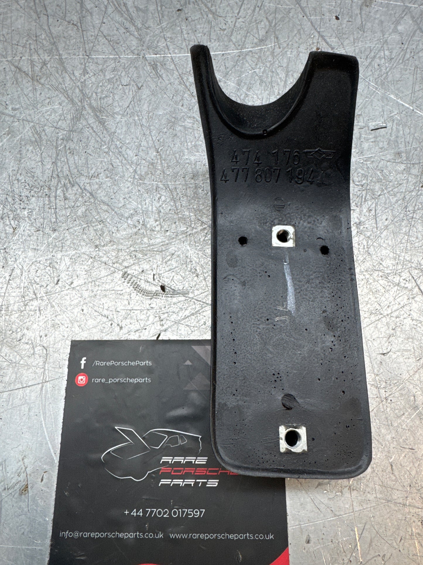 Porsche 924 O/S Right side front bumper overrider 477807194 NOS