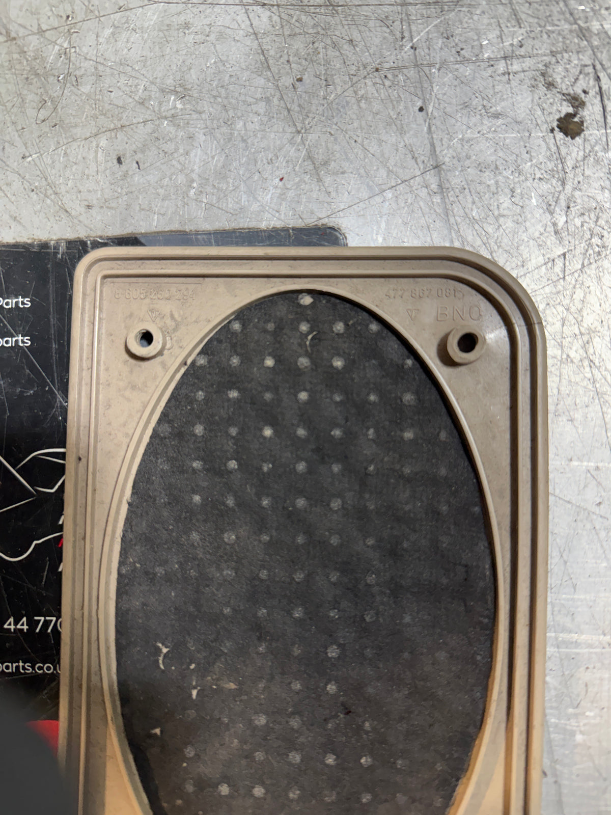 Porsche 924/944 door speaker grill champagne 477867081 used, spares or repair