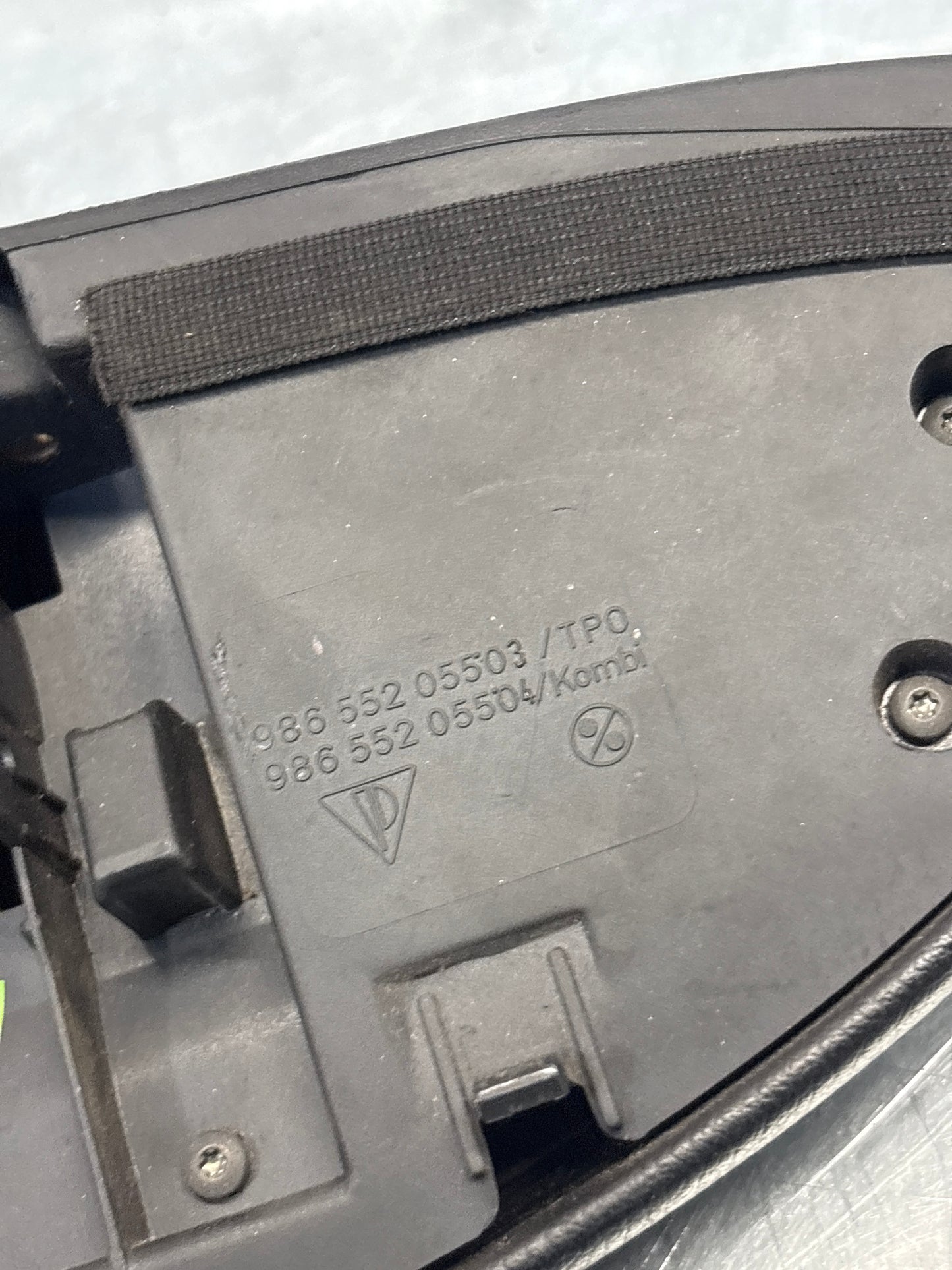 Porsche Boxster 986 dashboard cluster trim,black used 98655205500 / 98655205501