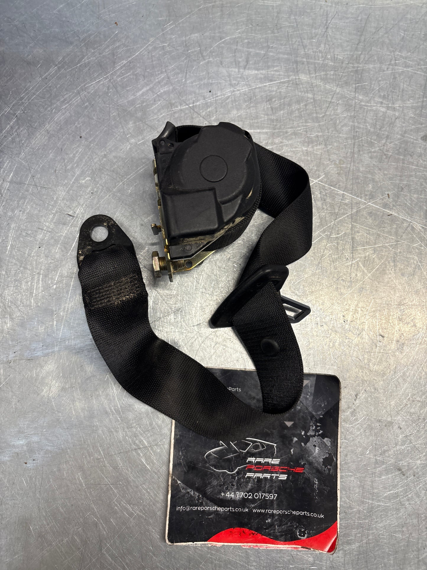 Porsche 911 996.1 right front seat belt, used 99680303403