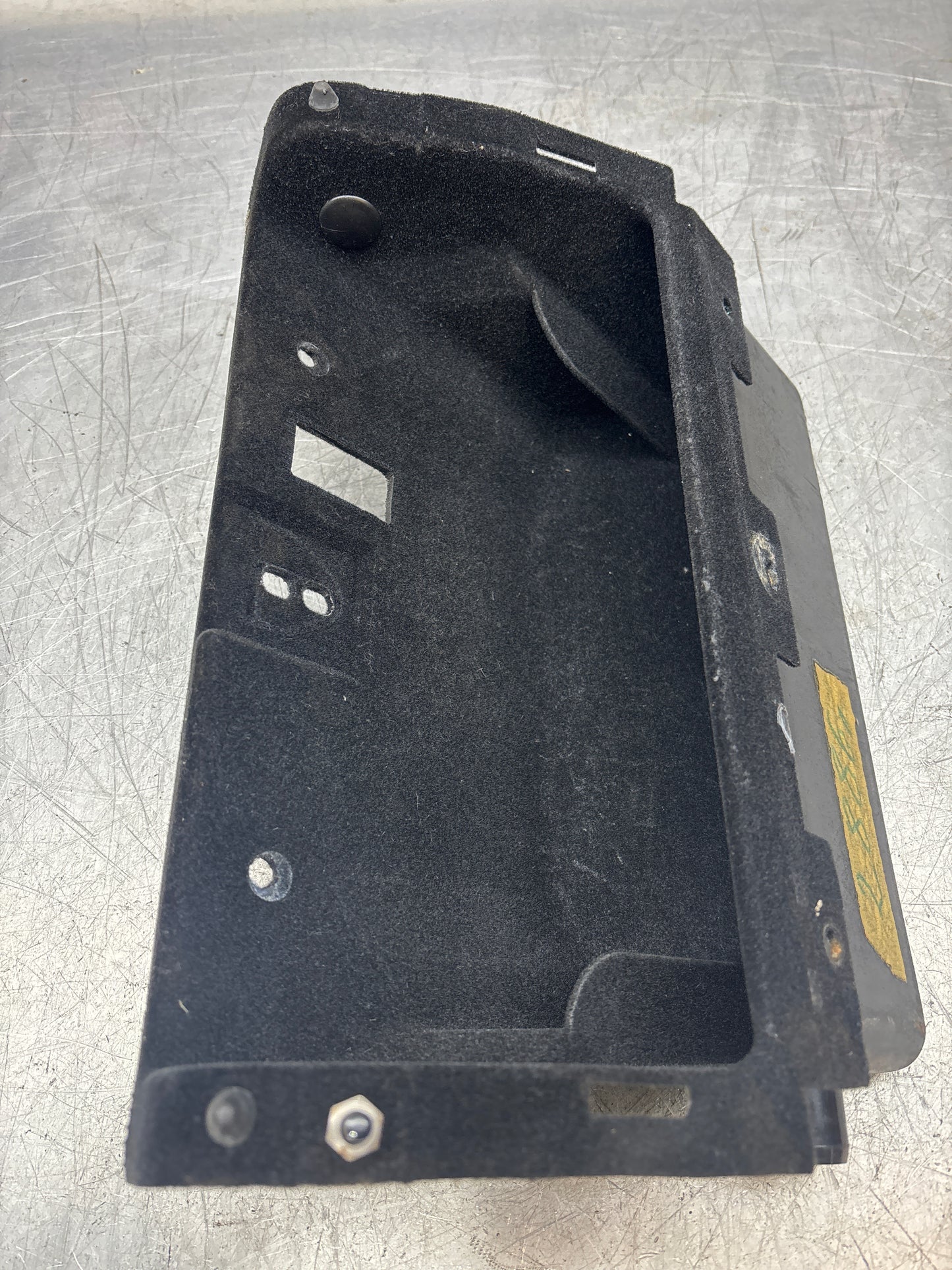 Porsche 928 glove box insert housing liner, used black 92755205105