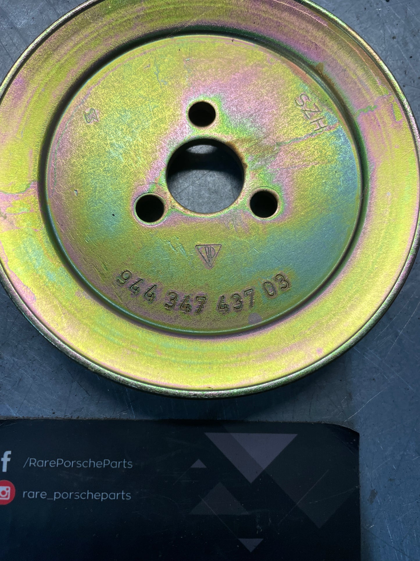 Porsche 944 power steering pulley wheel, used 94434743703