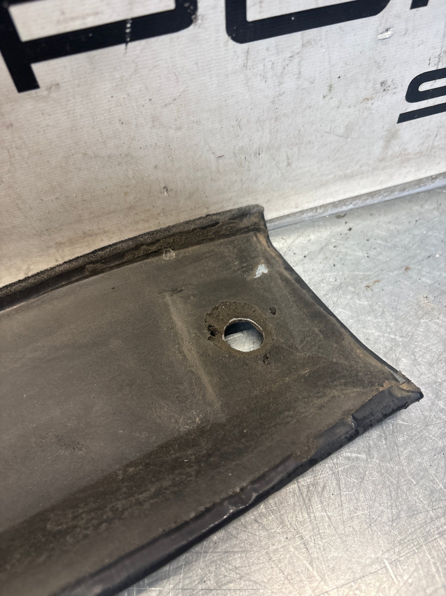 Porsche 924 944 -85.5 front roof / sun visor trim, black 477867511, used
