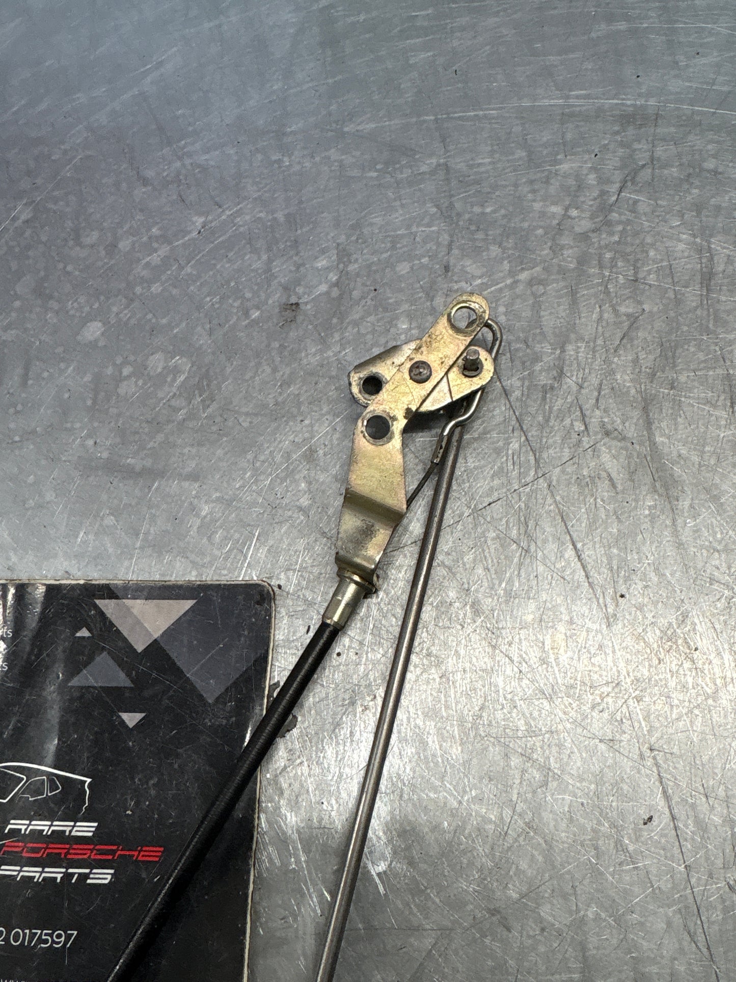 Porsche 924S/944 tailgate locking release cable with rods 94451209703, used late type
