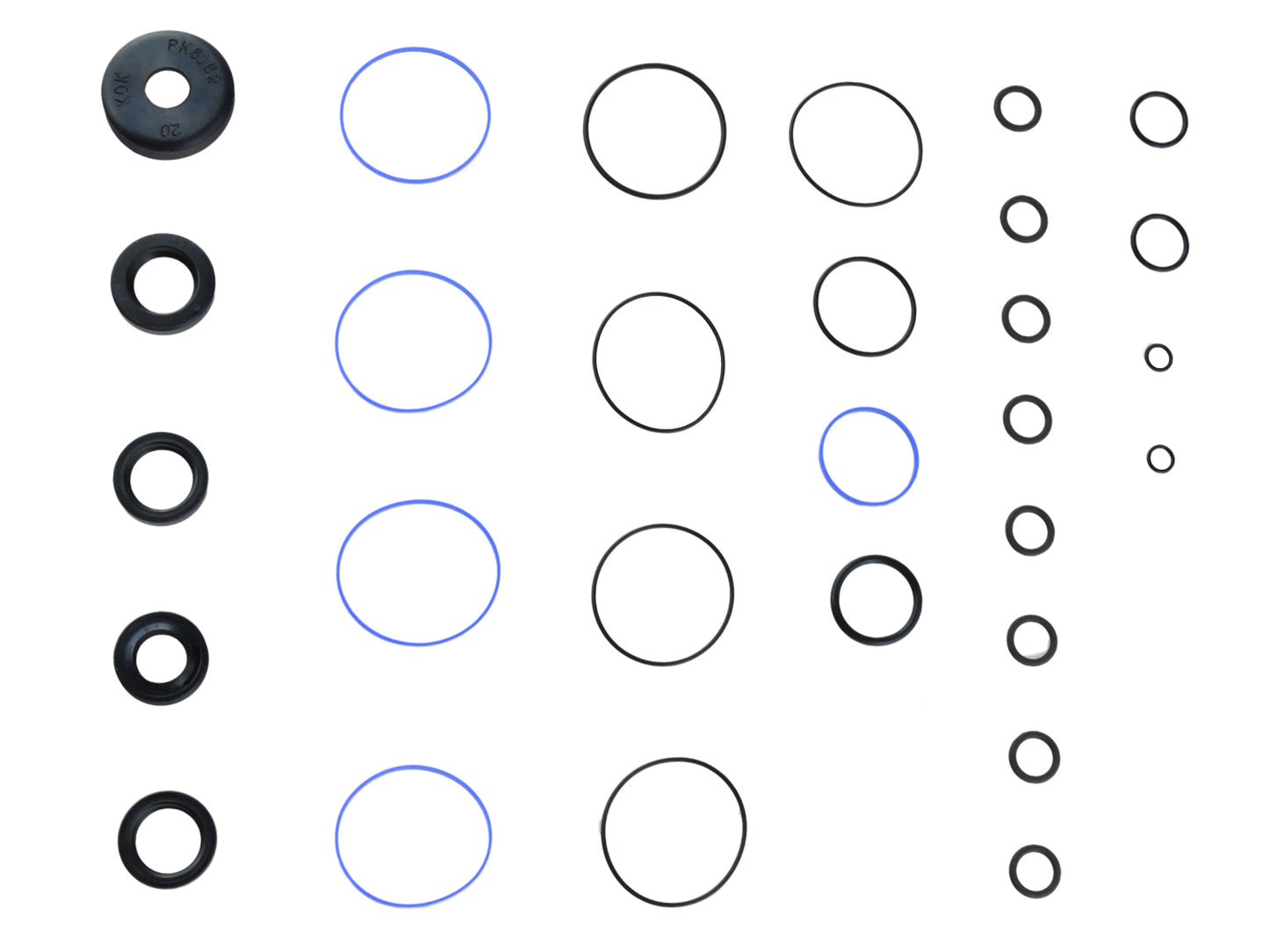 Gasket set for Porsche 944 924S 968 servo steering box for LHD cars only