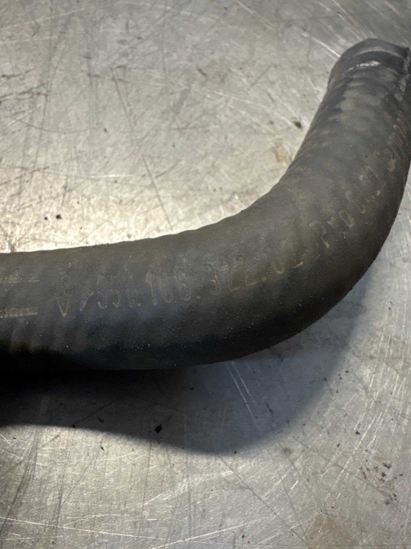 Porsche 944 engine coolant water hose, used 95110632202