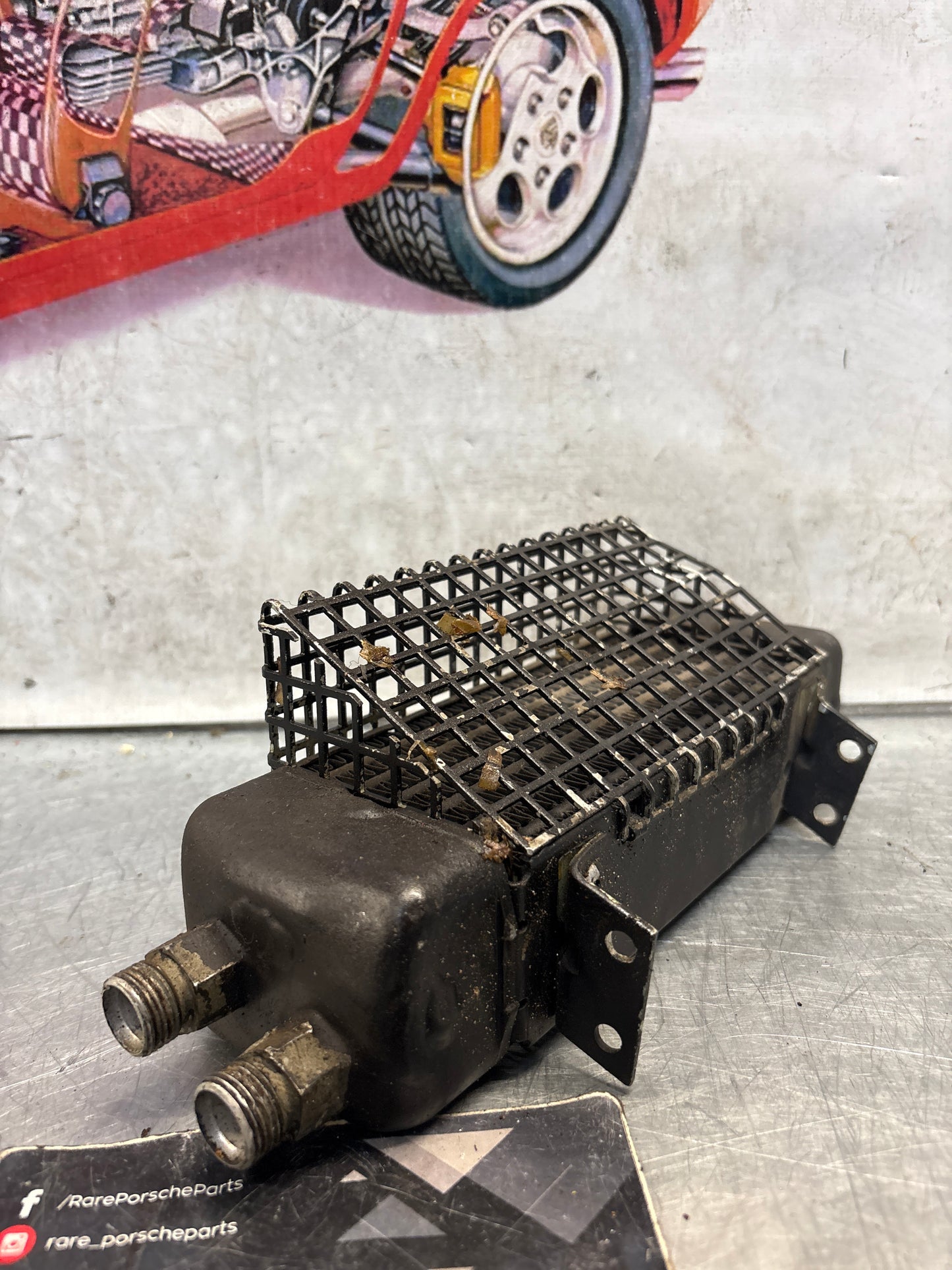 Porsche 928 transmission oil cooler, used 92830702900