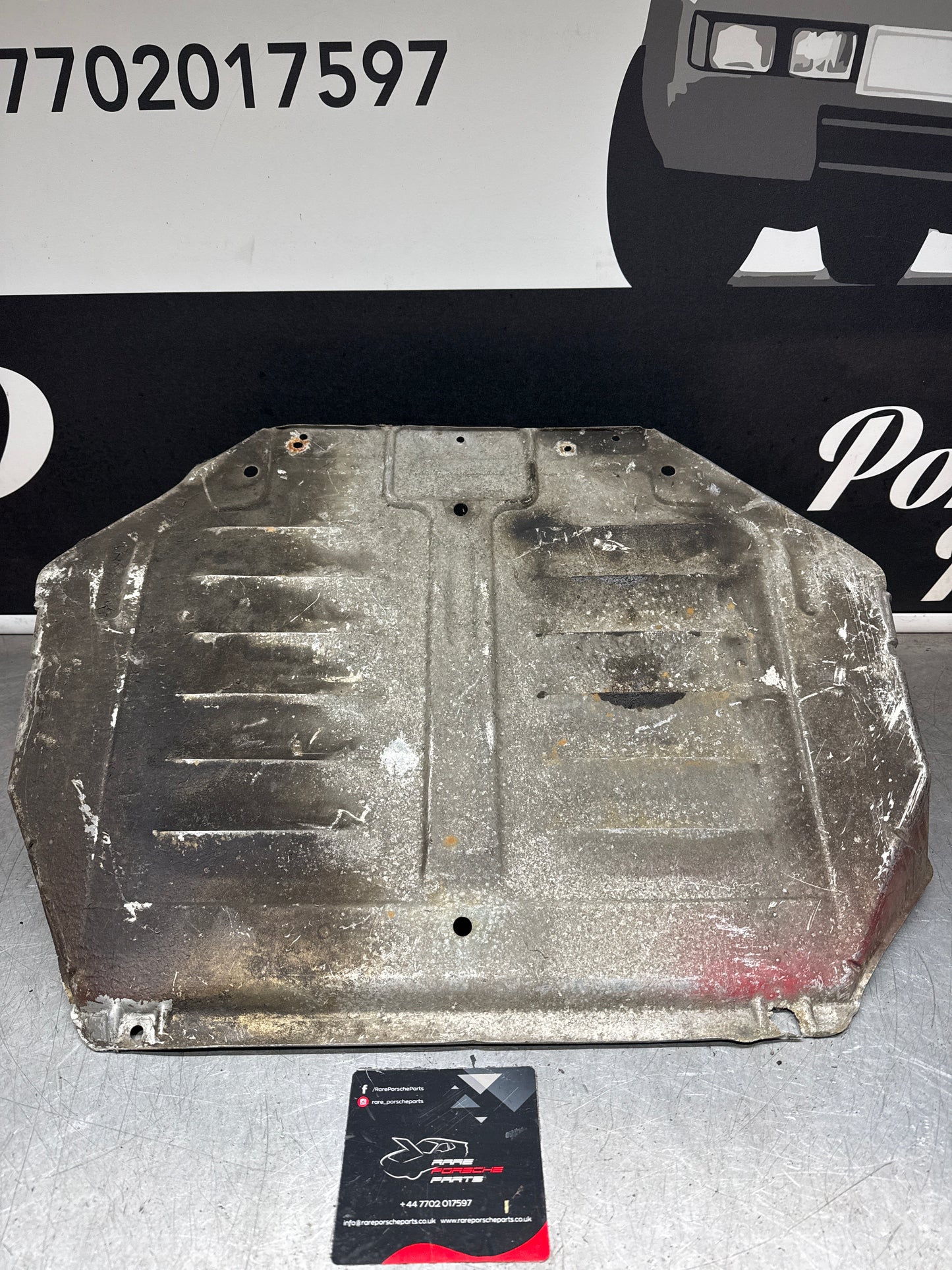 Porsche 944 engine tray / belly pan / undertray used. Aluminium. 94434116103