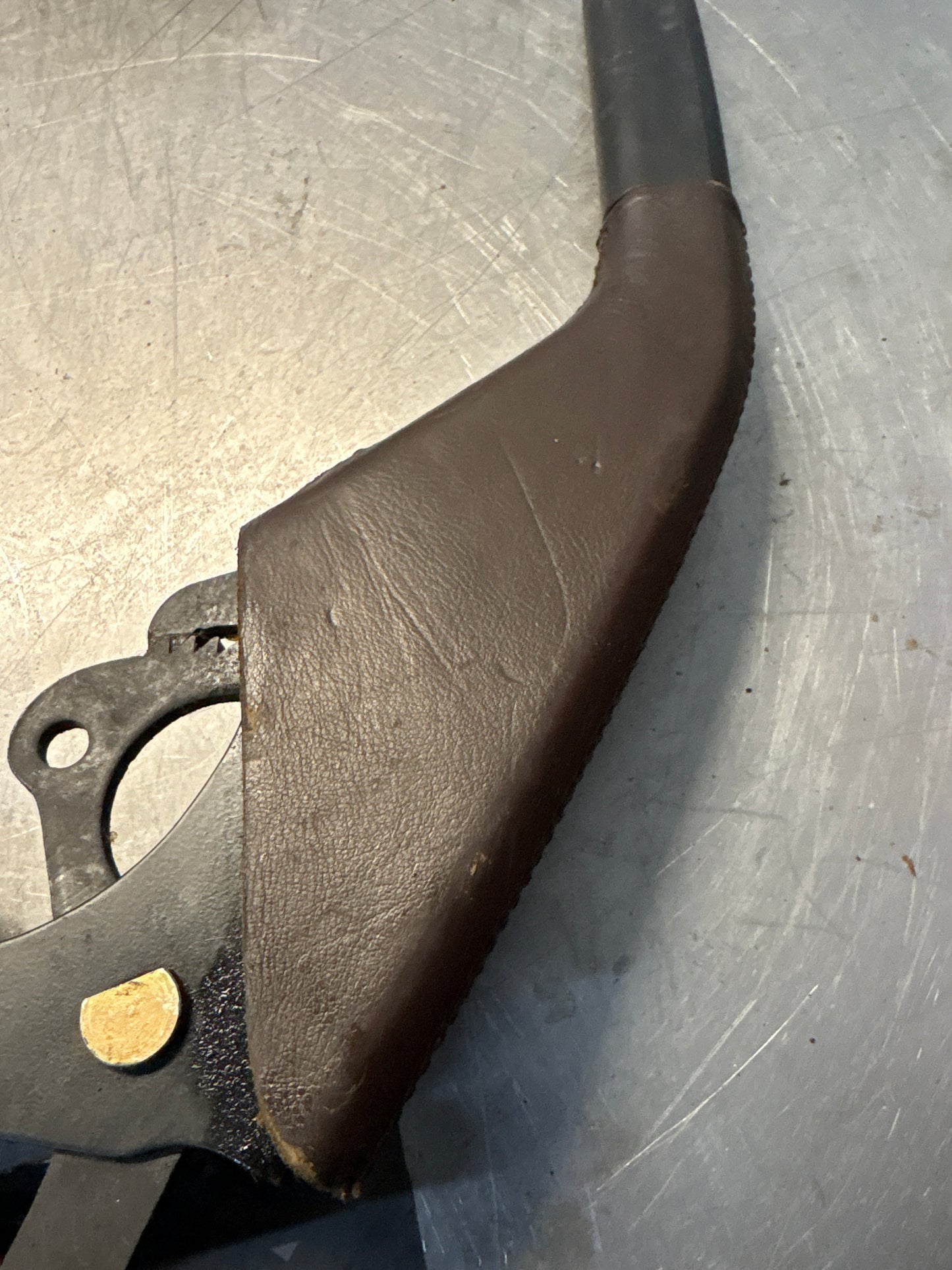 Porsche 944 handbrake lever from 85.5 brown, used 94442404900