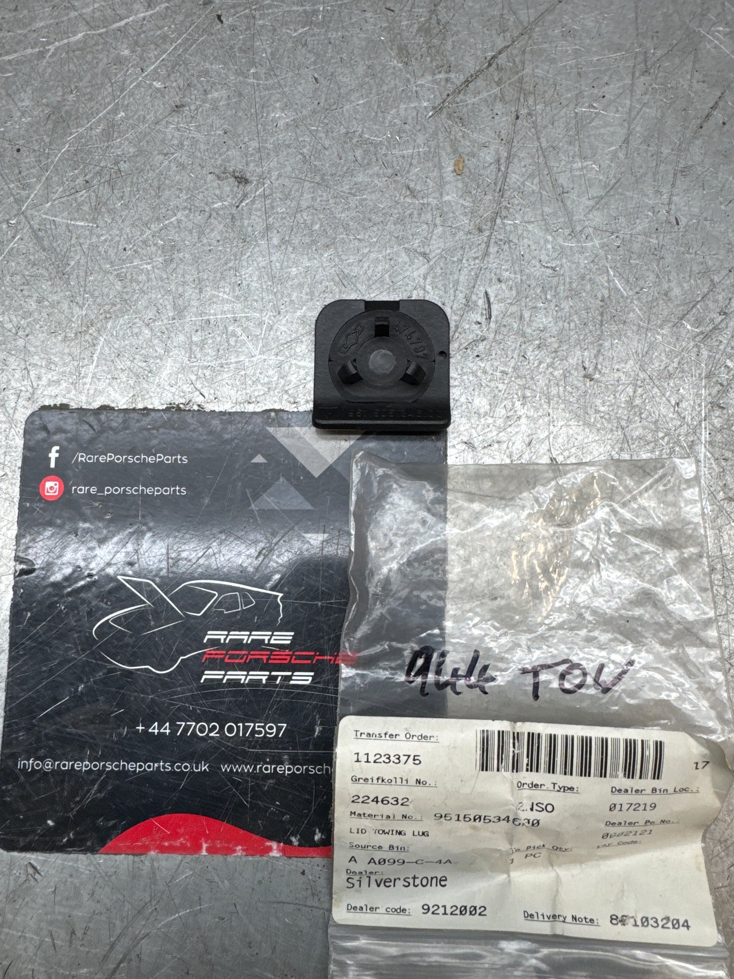 Porsche 944 S2 Turbo Genuine Tow Eye Lug Cap Cover 95150534600 New