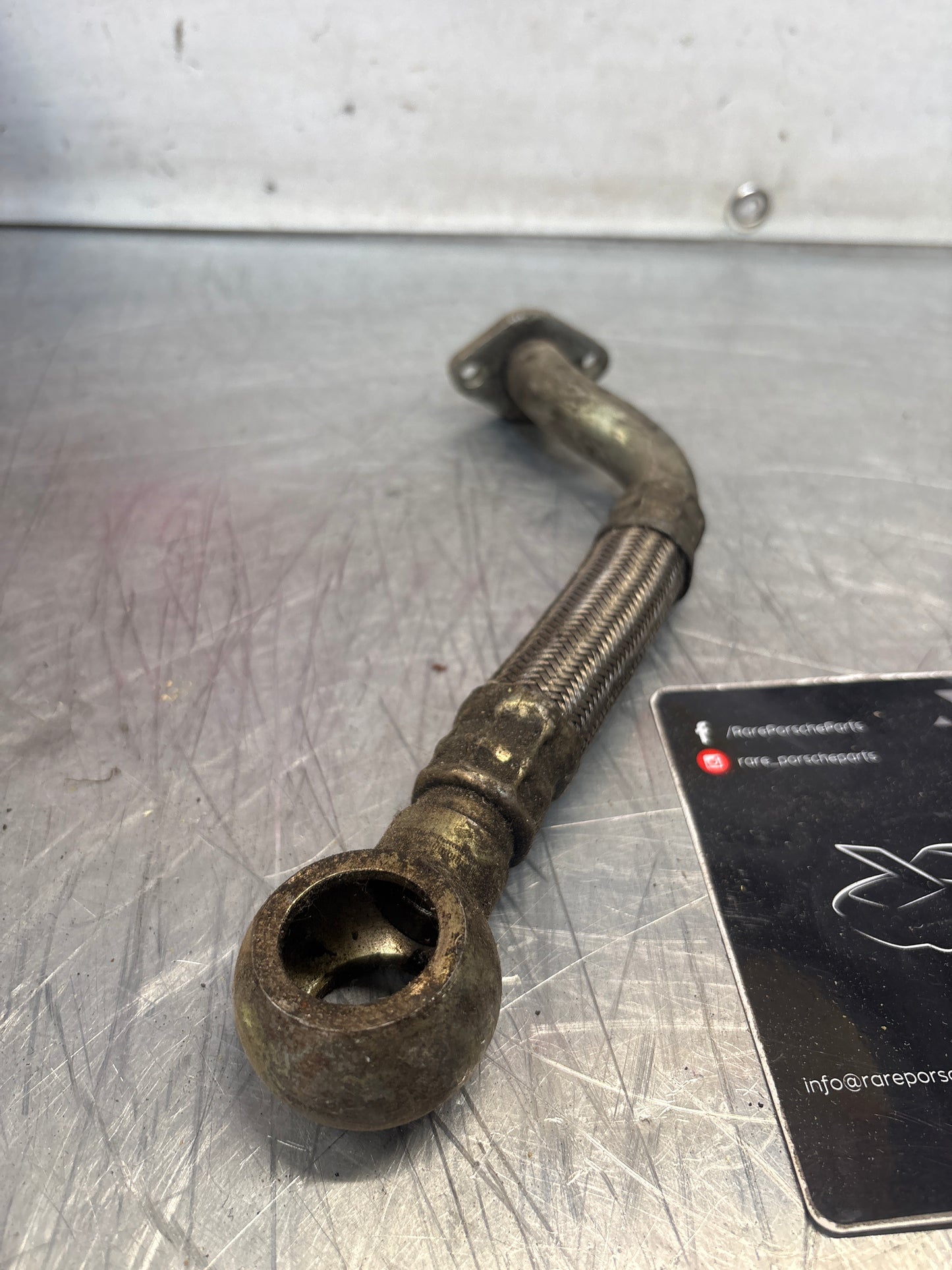 Porsche 944 Turbo oil pipe, used 95110710800