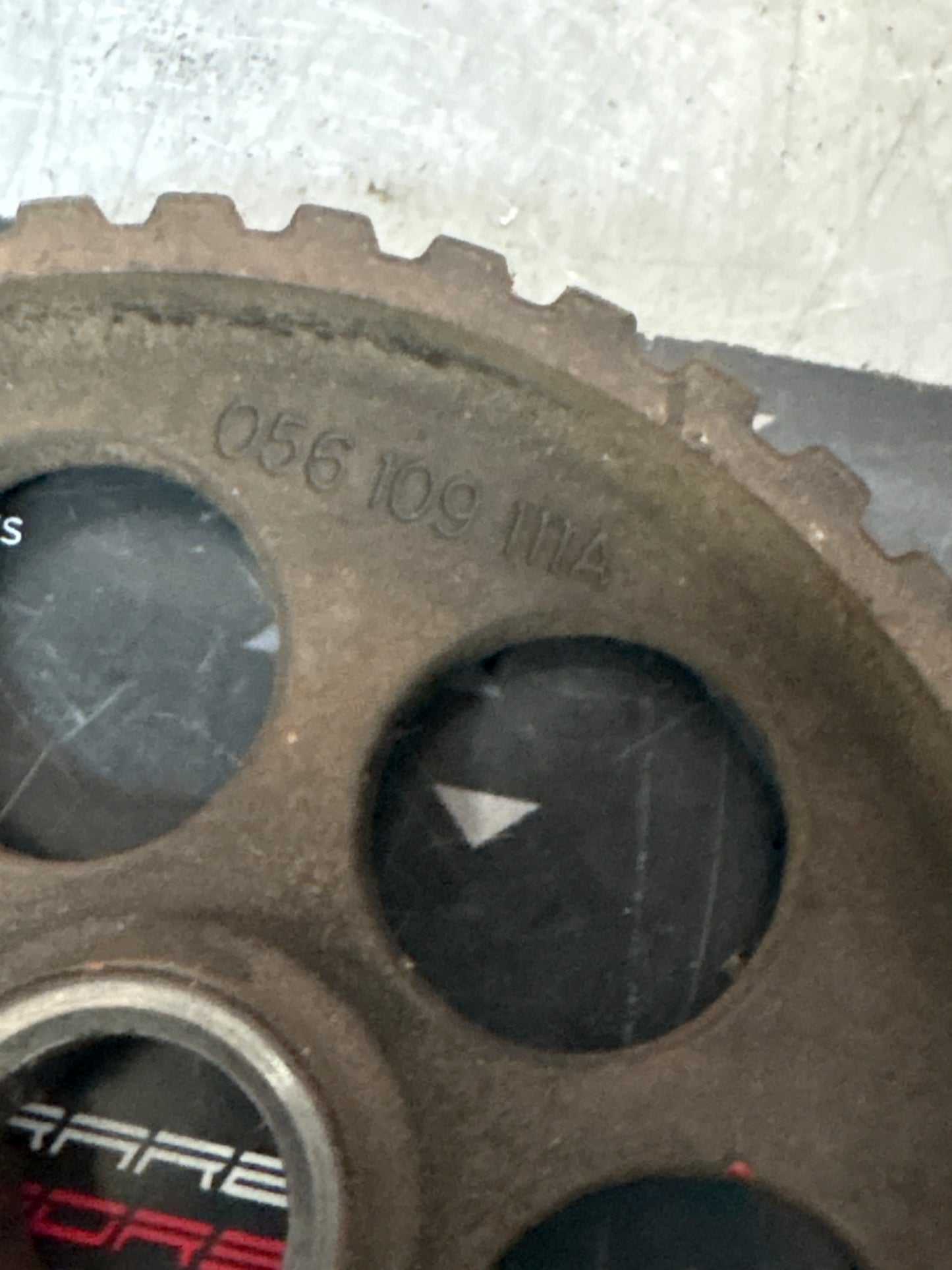 Porsche 924 Turbo Vintage camshaft gear, used 056109111A