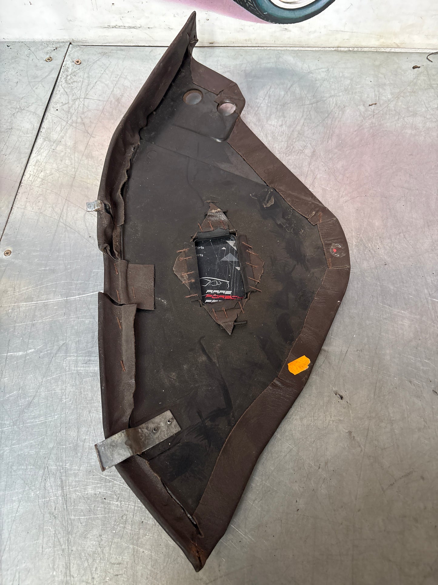 Porsche 928 Rear Seat Side Panel Left, brown, used 92852204104
