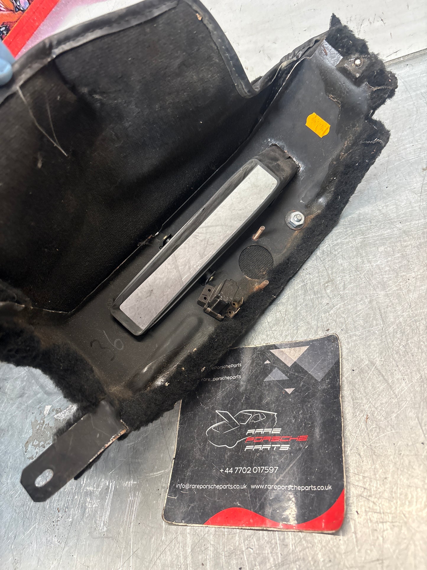 Porsche 928 handbrake sorround carpet, black, used