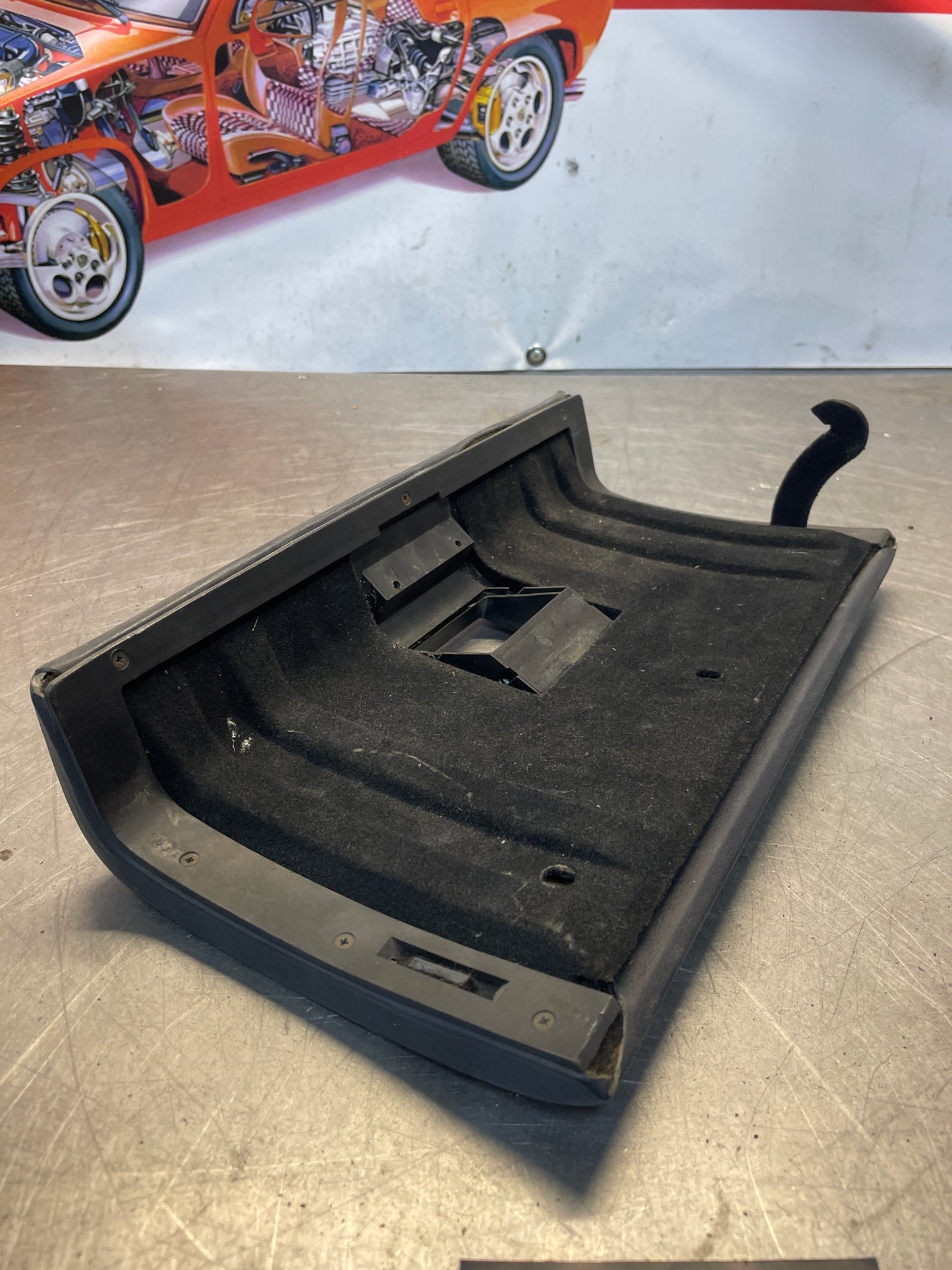Porsche 928 glovebox door, black, used